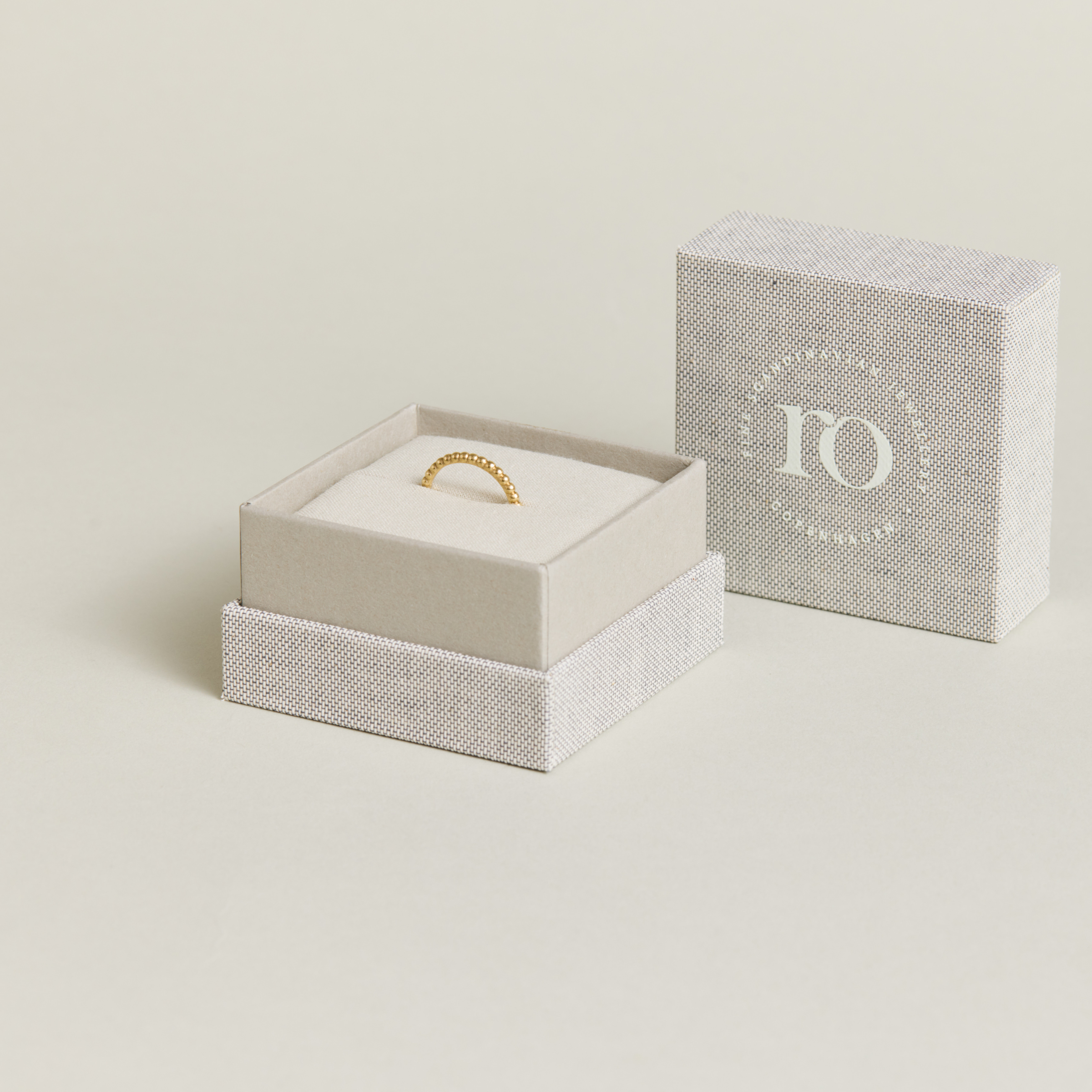Orbit Dot Ring - 18kt White Gold