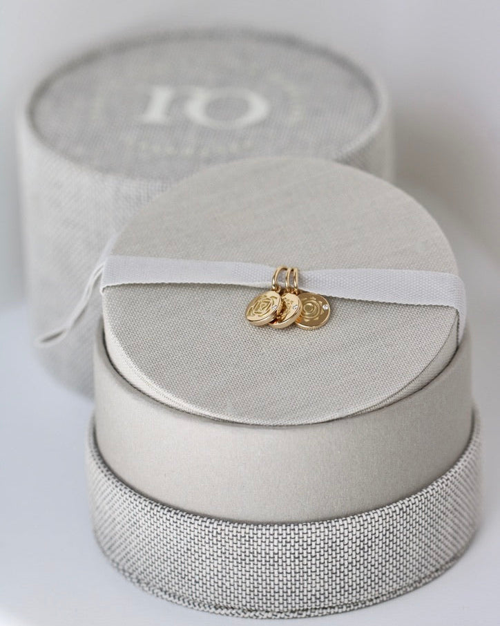 Inner Peace Crown Chakra Pendant - 18kt Yellow Gold