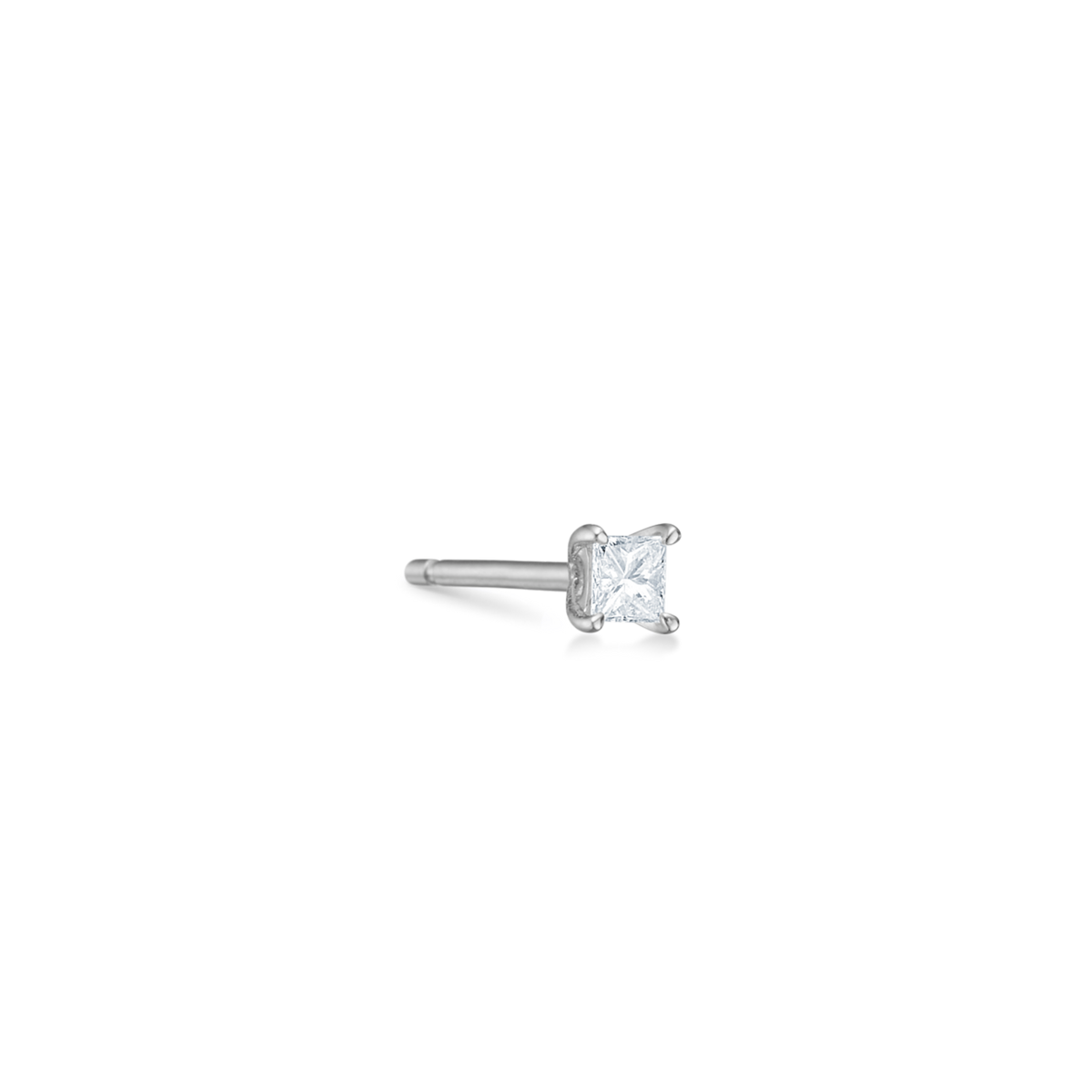 Meant to Be Her Forever Earring I - 18kt White Gold