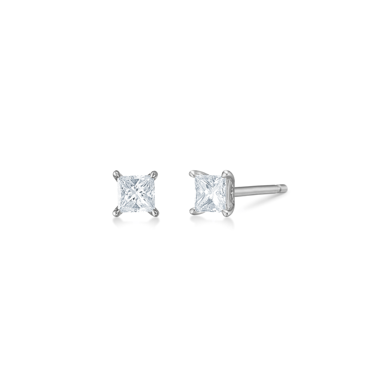 Meant to Be Her Forever Earring II - 18kt White Gold
