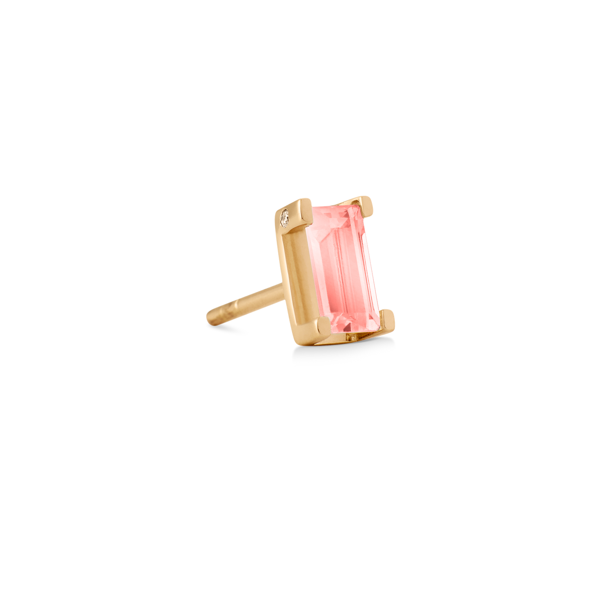 Nord Pink Earring - 18kt Yellow Gold