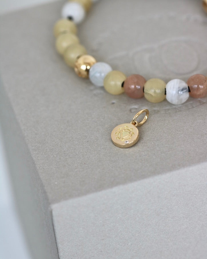 Inner Peace Solar Plexus Chakra Pendant - 18kt Yellow Gold