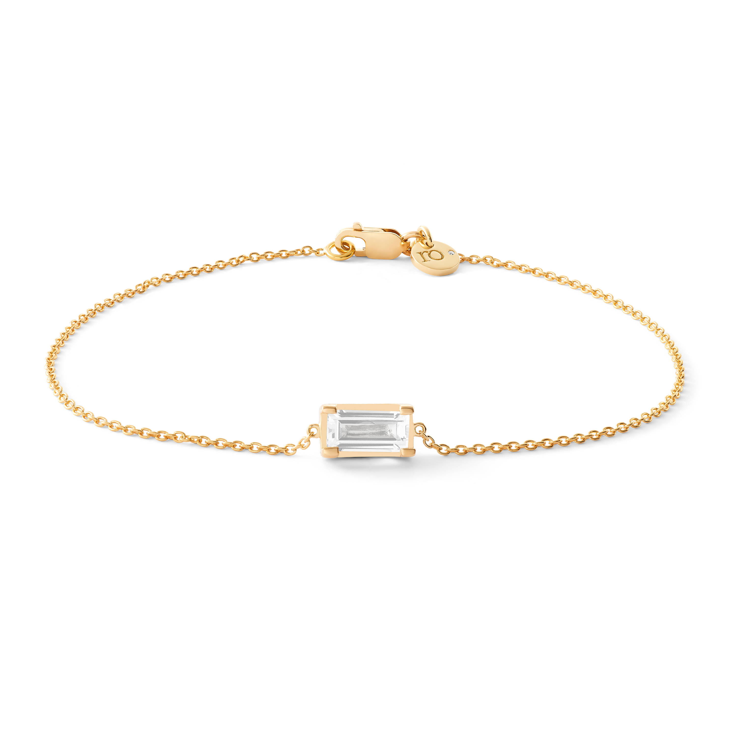 Nord White Bracelet - 18kt Yellow Gold