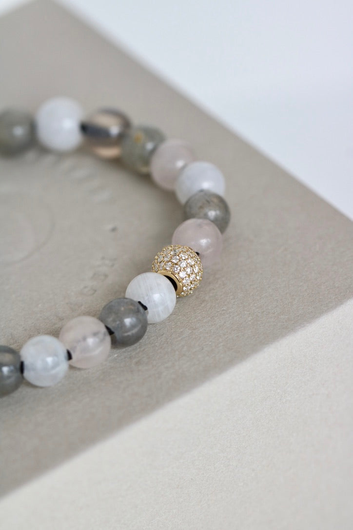 Inner Peace White Moonstone Bead