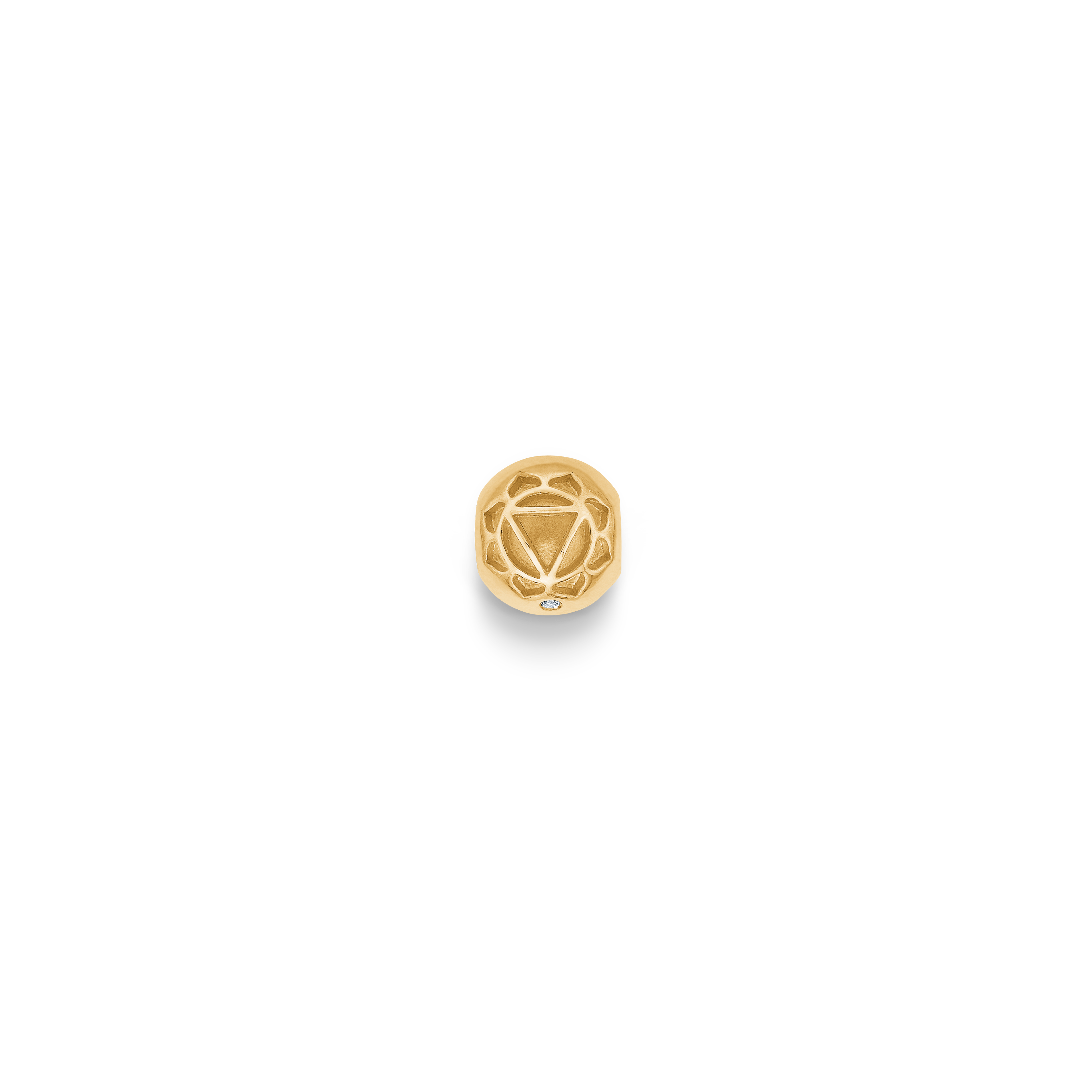 Inner Peace Solar Plexus Chakra Bead - 18kt Yellow Gold