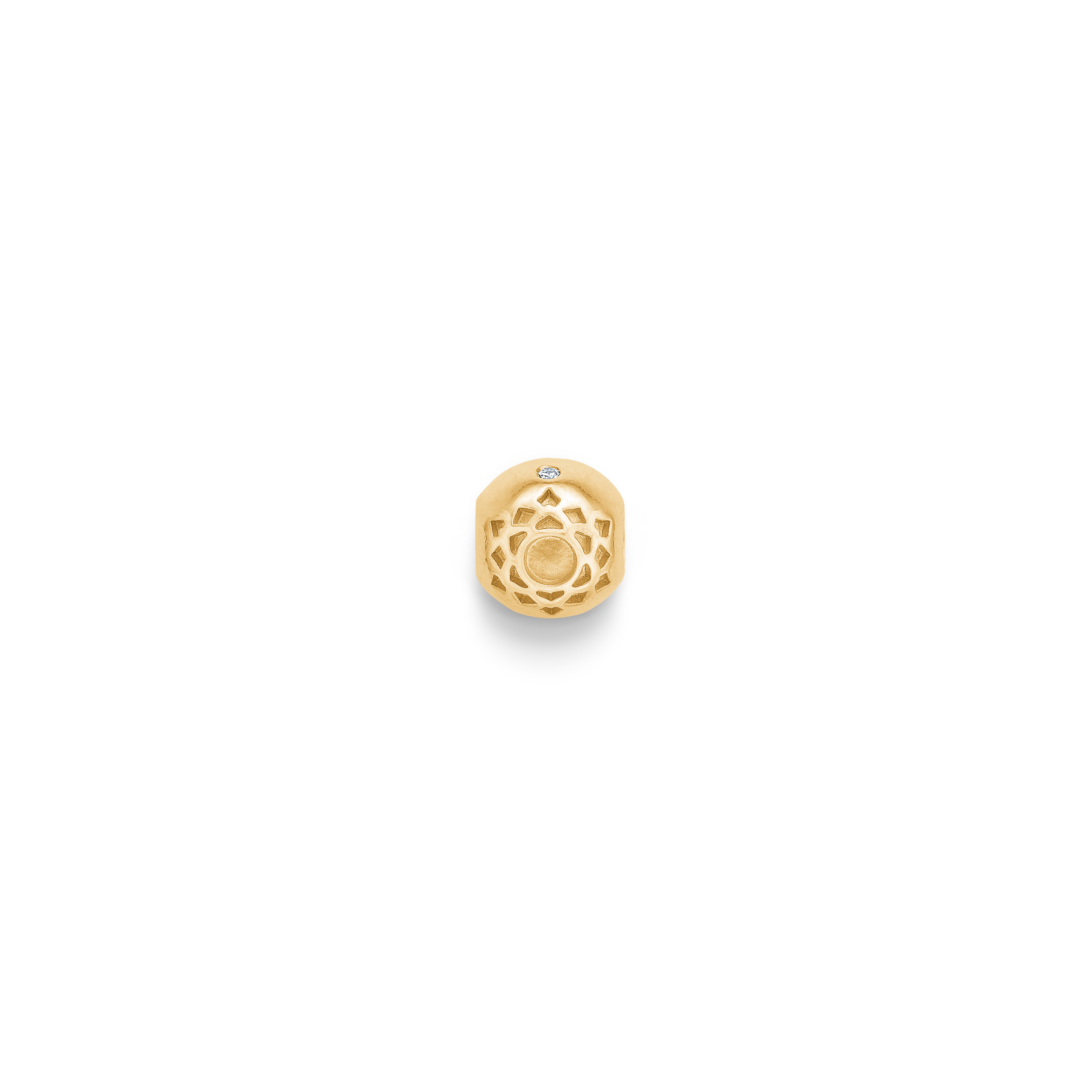 Inner Peace Crown Chakra Bead - 18kt Yellow Gold
