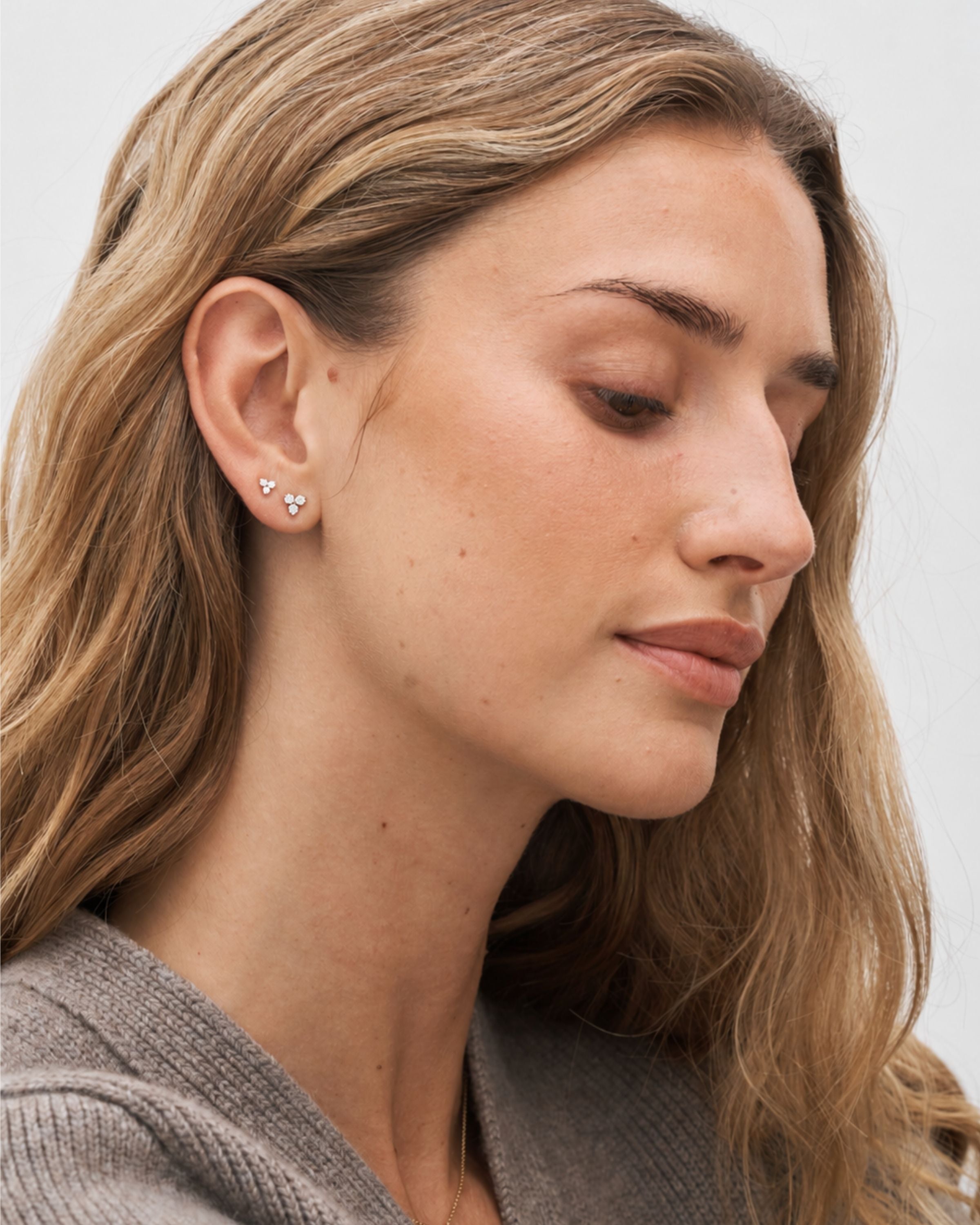 Fryd Diamond Earring S - 18kt White Gold