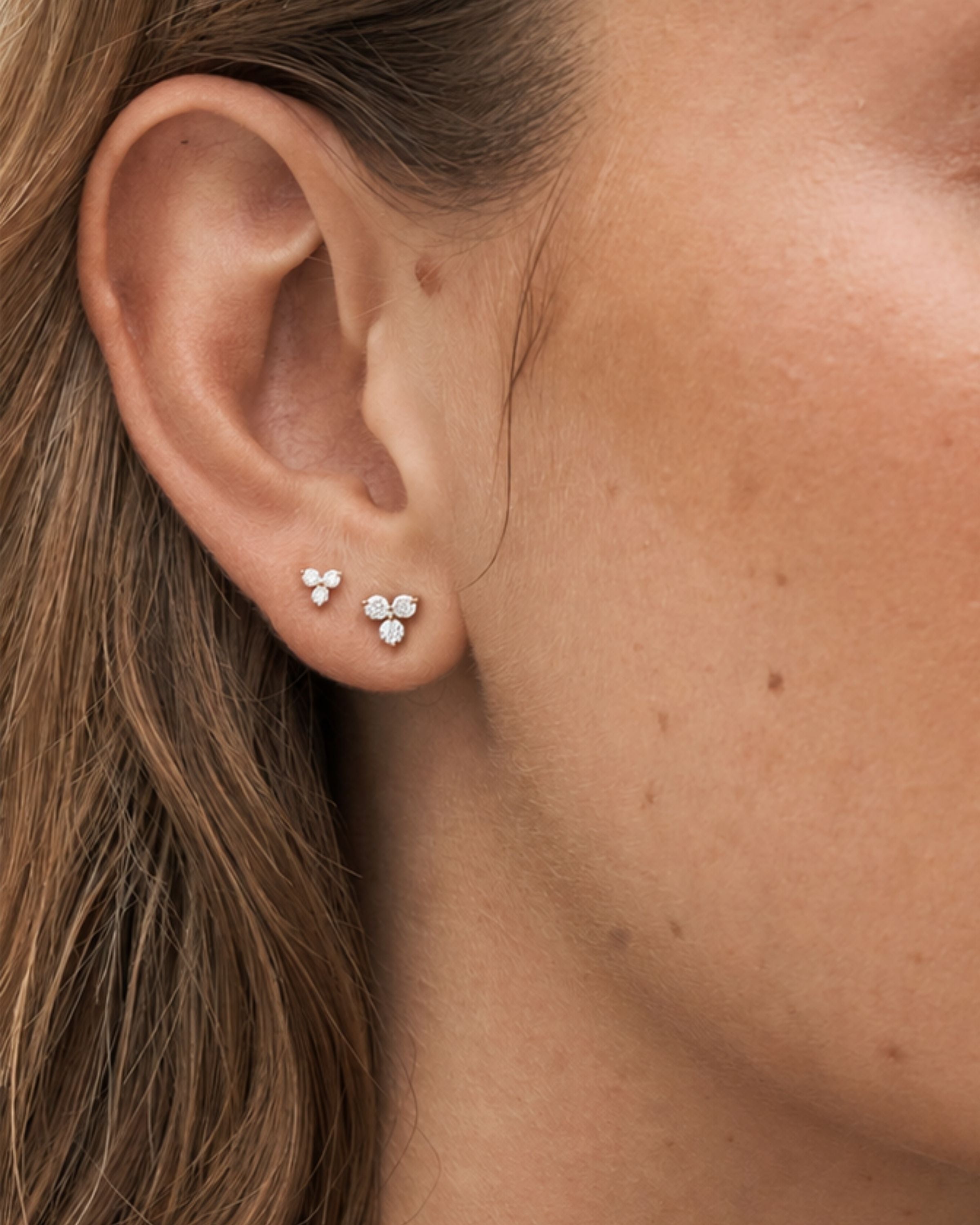 Fryd Diamond Earring S - 18kt White Gold