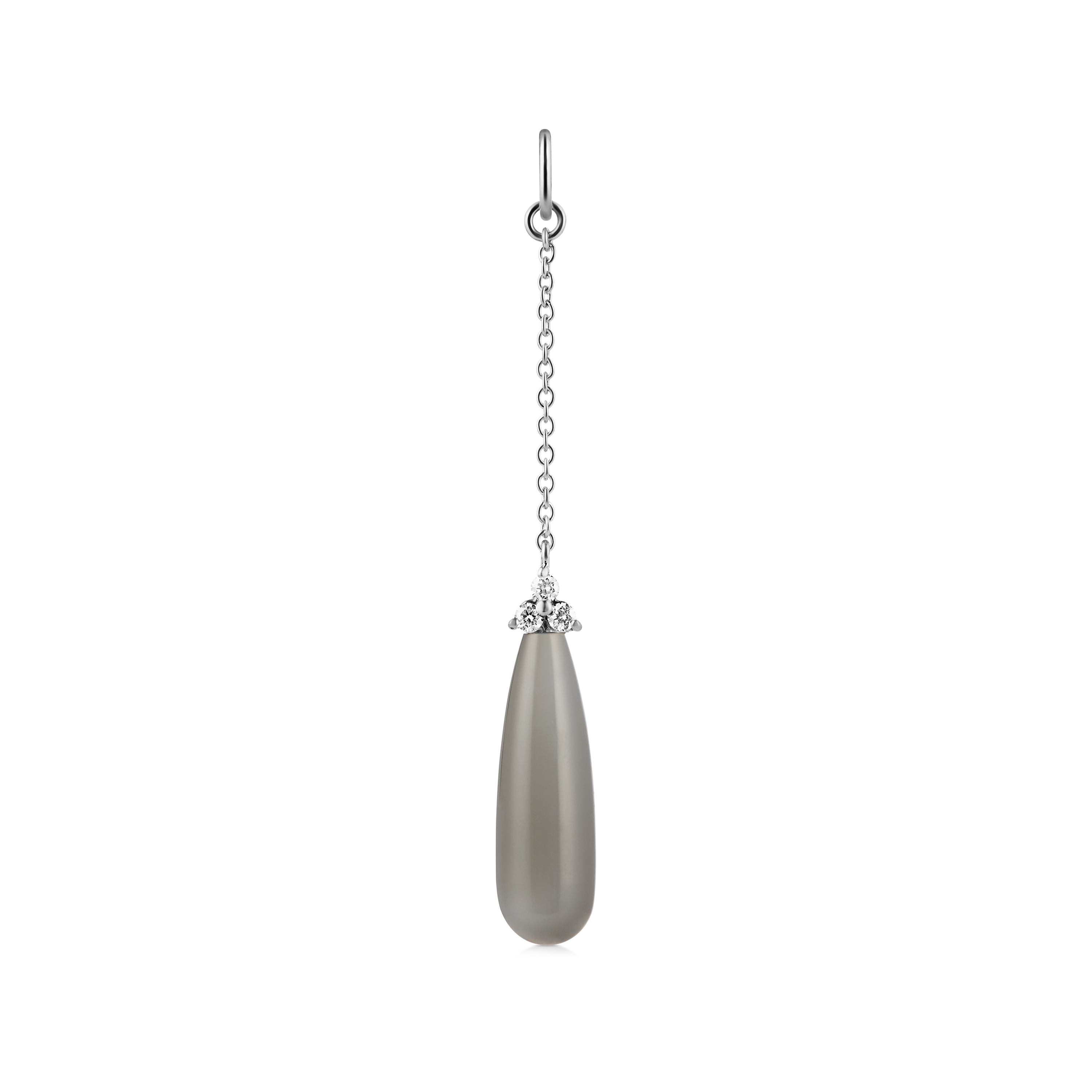 Fryd Grey Ear-Pendant - 18kt White Gold