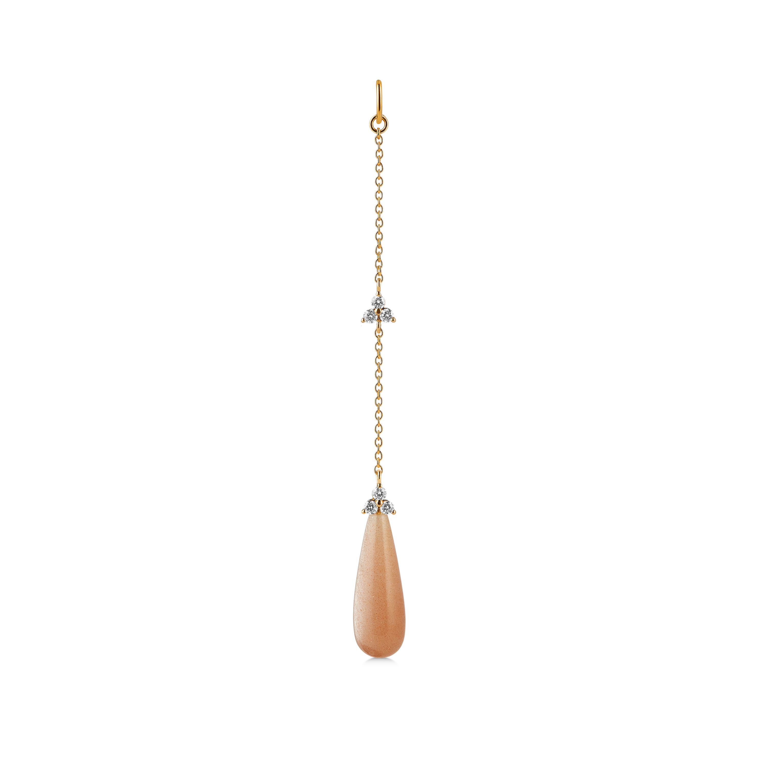 Fryd Blush Ear-Pendant L - 18kt Yellow Gold
