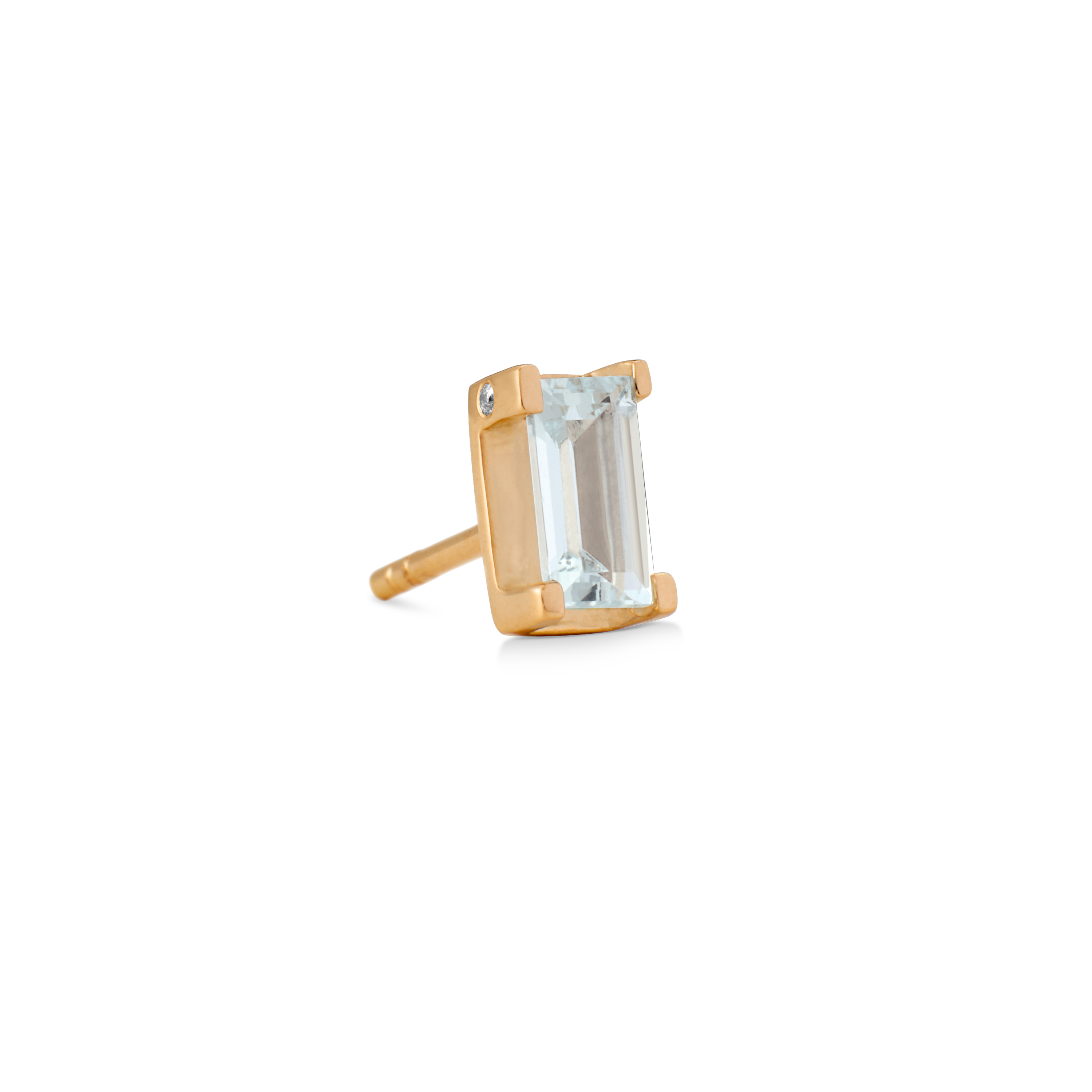 Nord Blue Earring - 18kt Yellow Gold