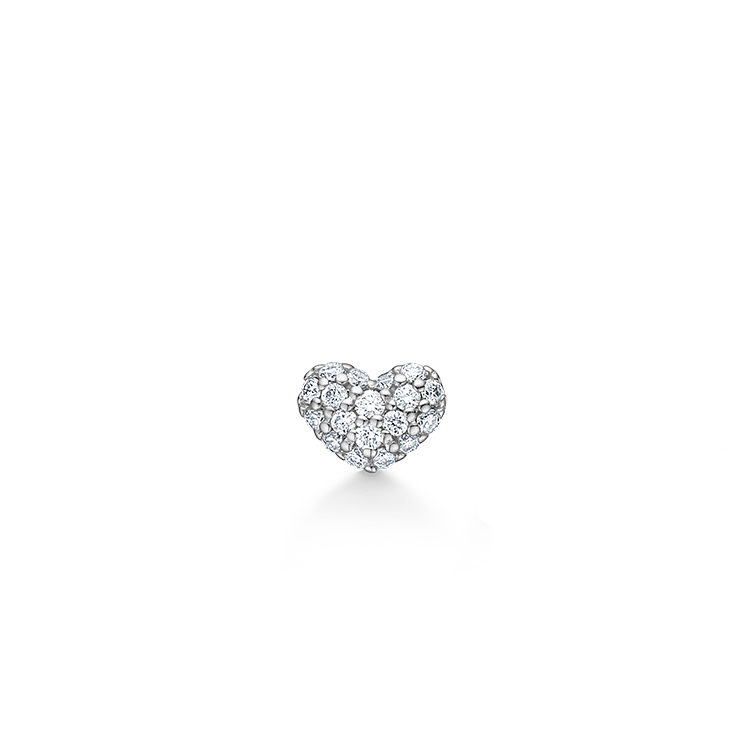 Symbols My Heart Diamond Earring - 18kt White gold