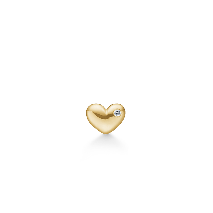 Symbols My Heart Earring - 18kt Yellow gold