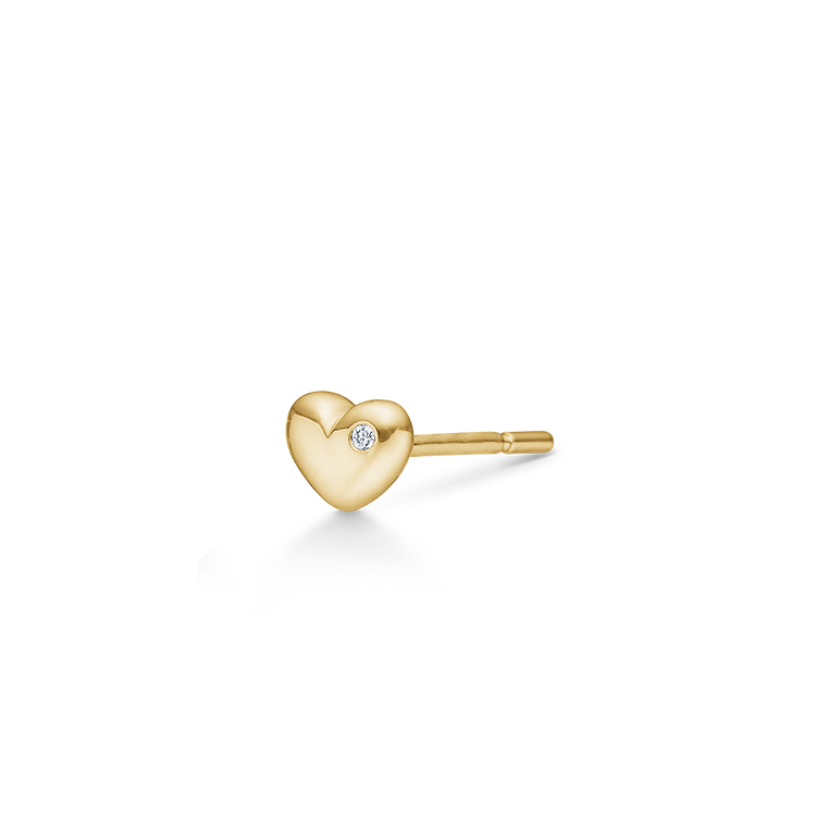 Symbols My Heart Earring - 18kt Yellow gold