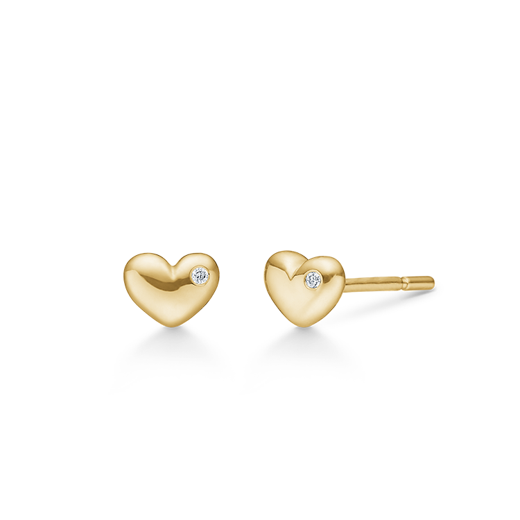 Symbols My Heart Earring - 18kt Yellow gold