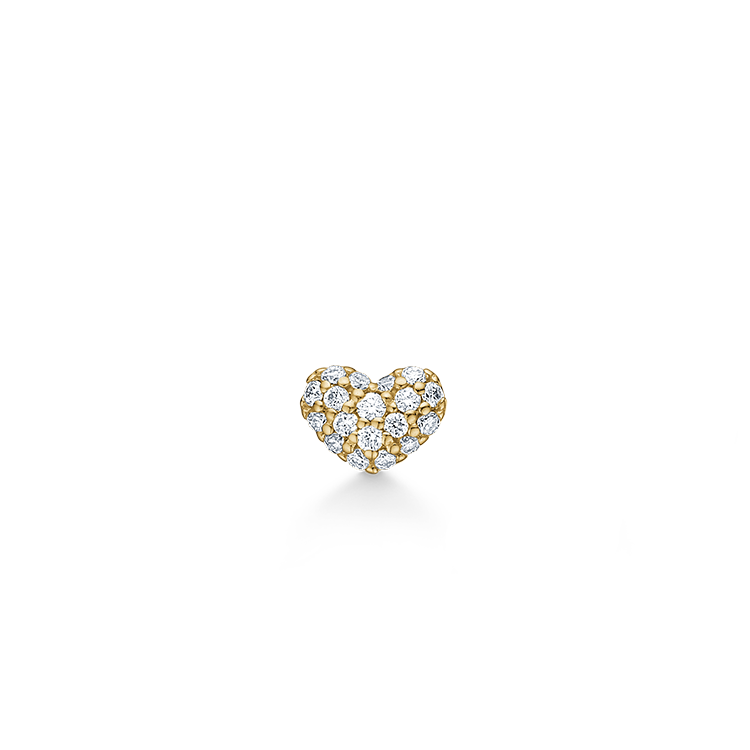 Symbols My Heart Diamond Earring - 18kt Yellow Gold