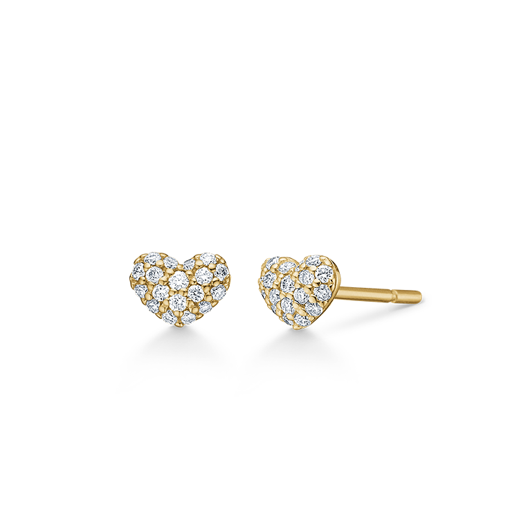 Symbols My Heart Diamond Earring - 18kt Yellow Gold