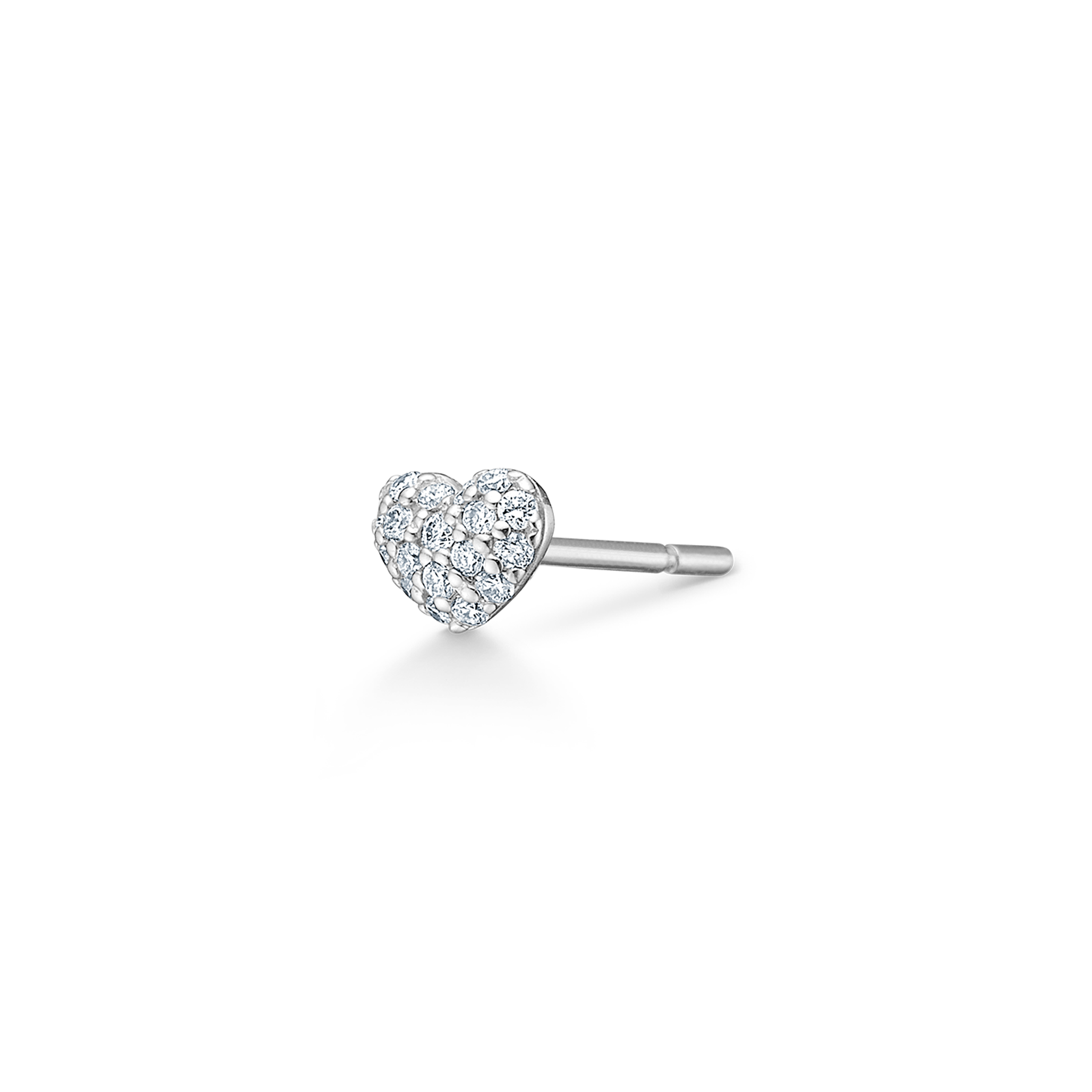Symbols My Heart Diamond Earring - 18kt White gold