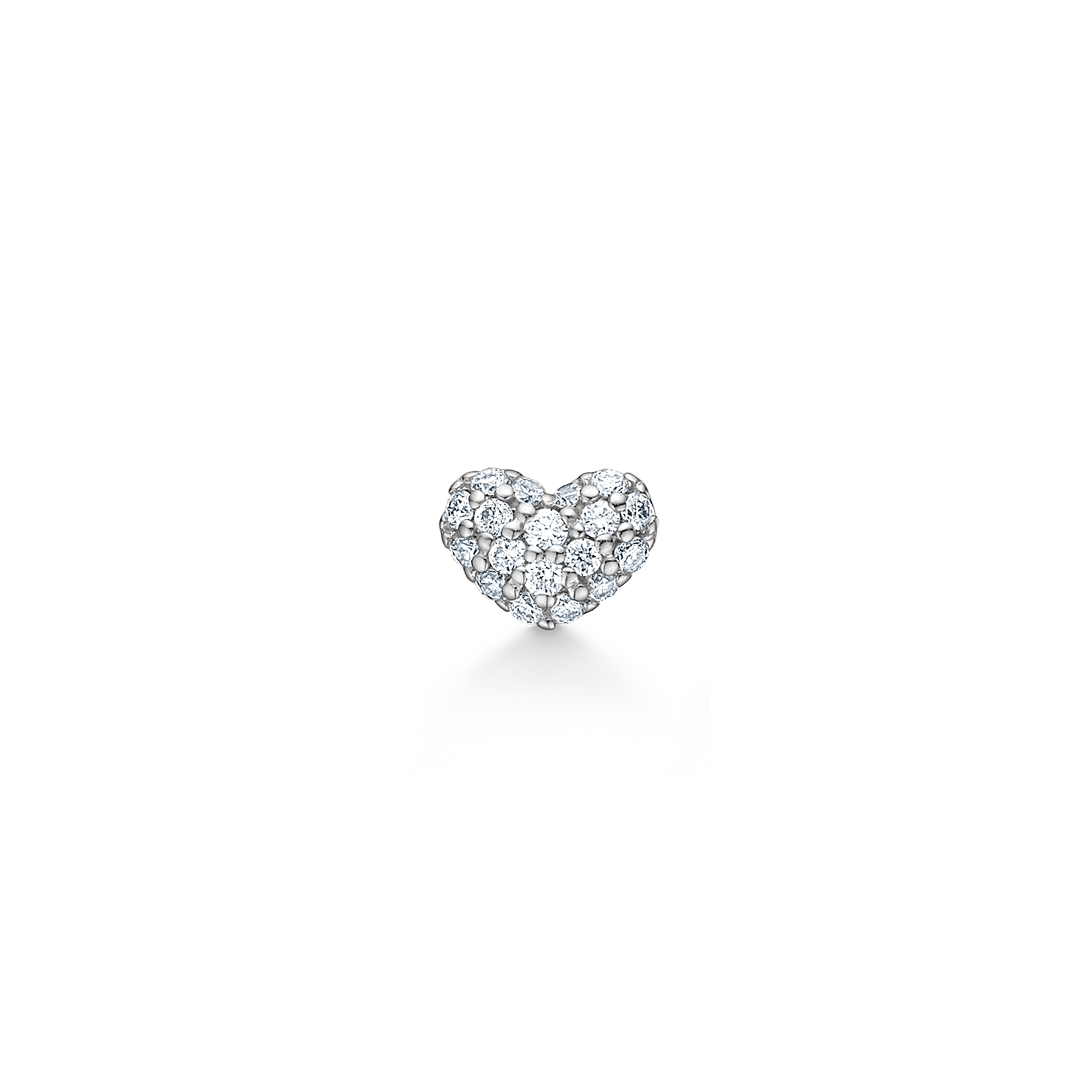 Symbols My Heart Diamond Earring - 18kt White gold