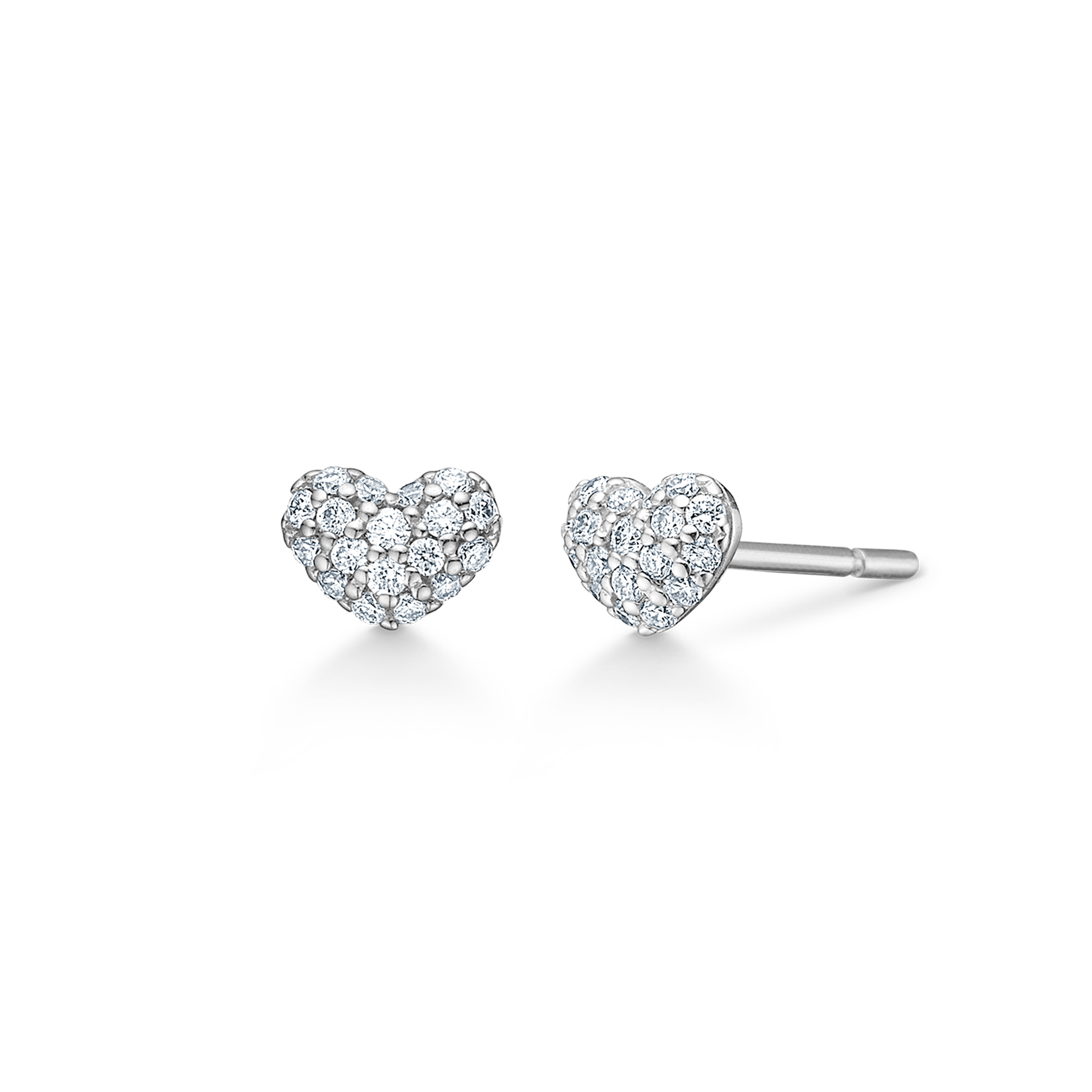 Symbols My Heart Diamond Earring - 18kt White gold