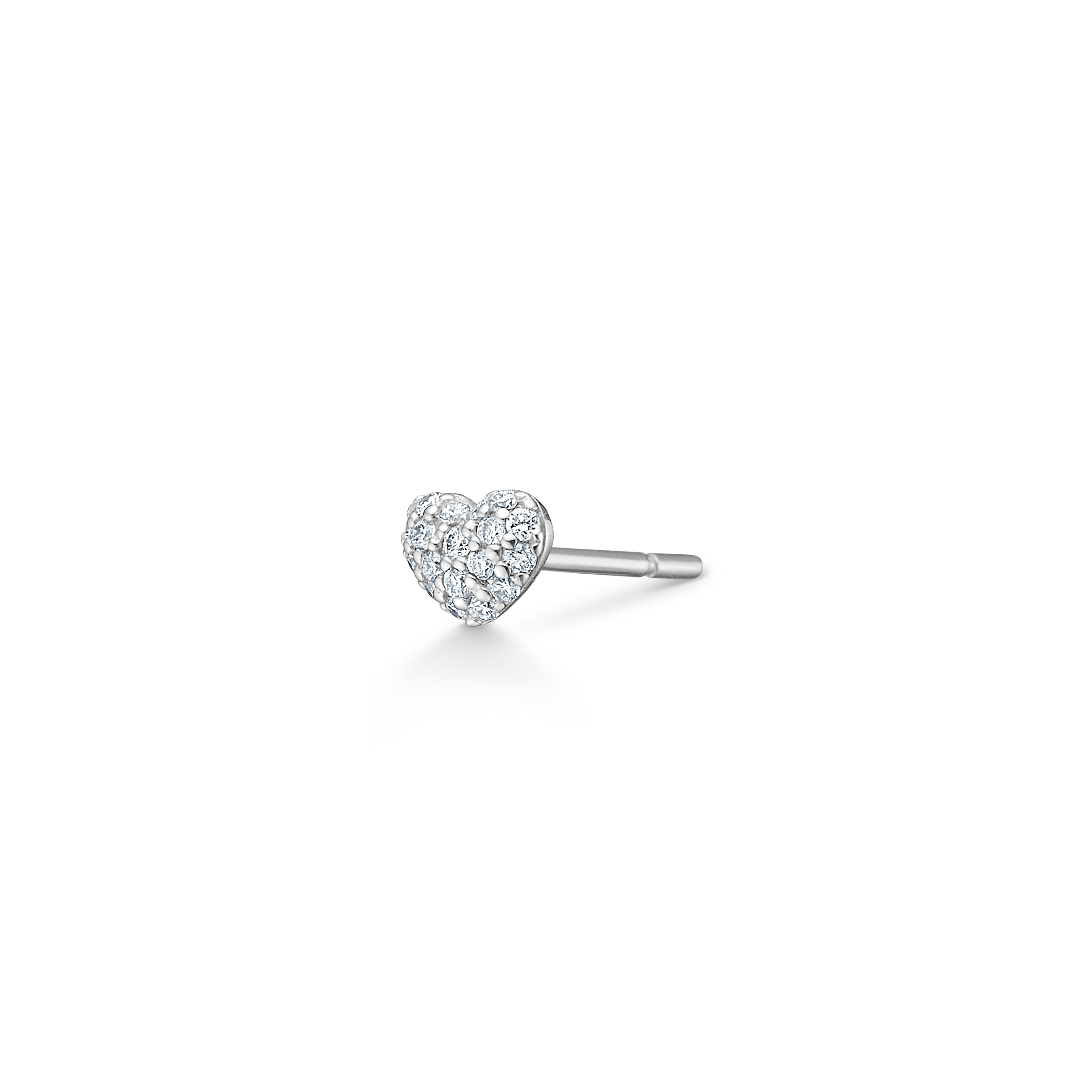 Symbols My Heart Diamond Earring - 18kt White gold