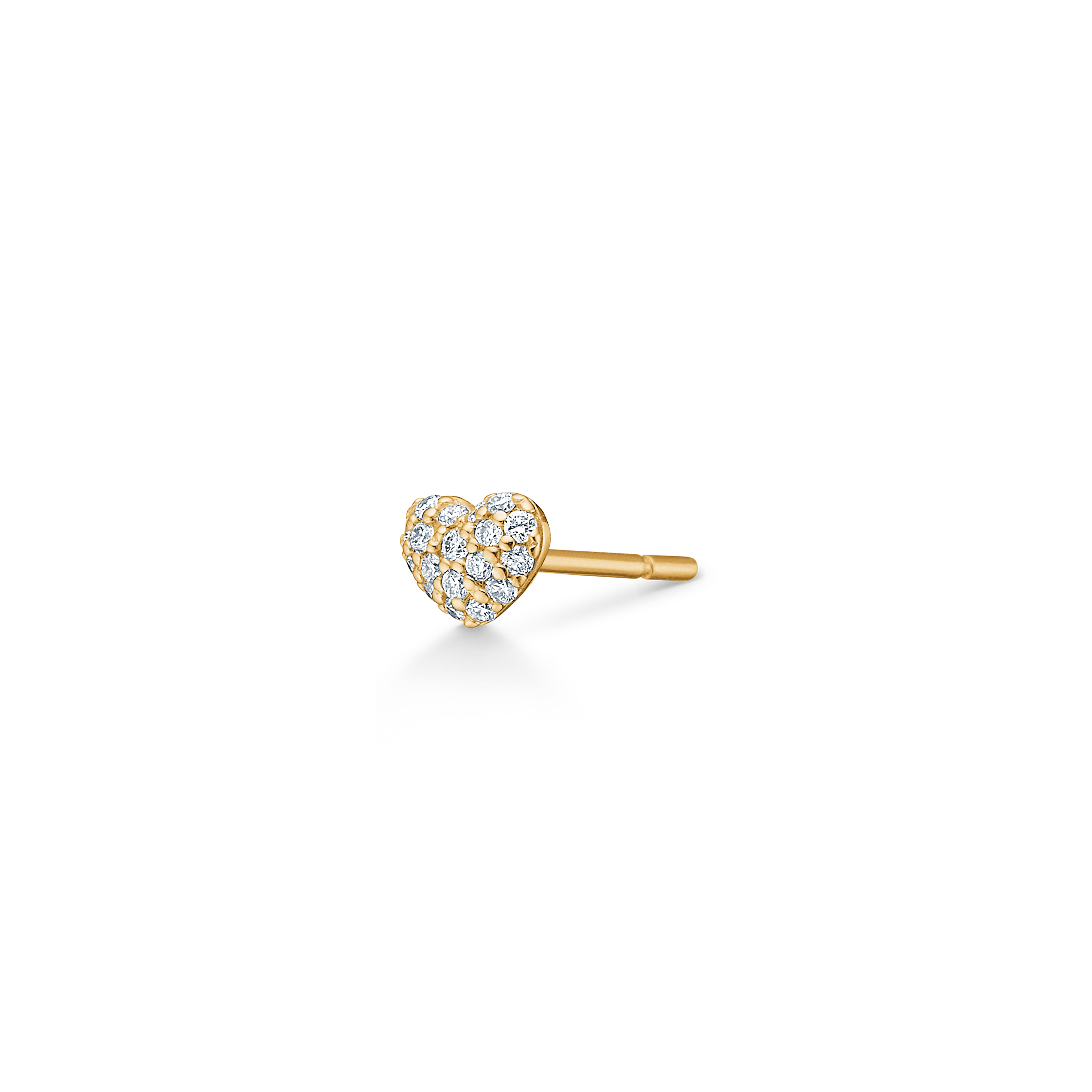 Symbols My Heart Diamond Earring - 18kt Yellow Gold