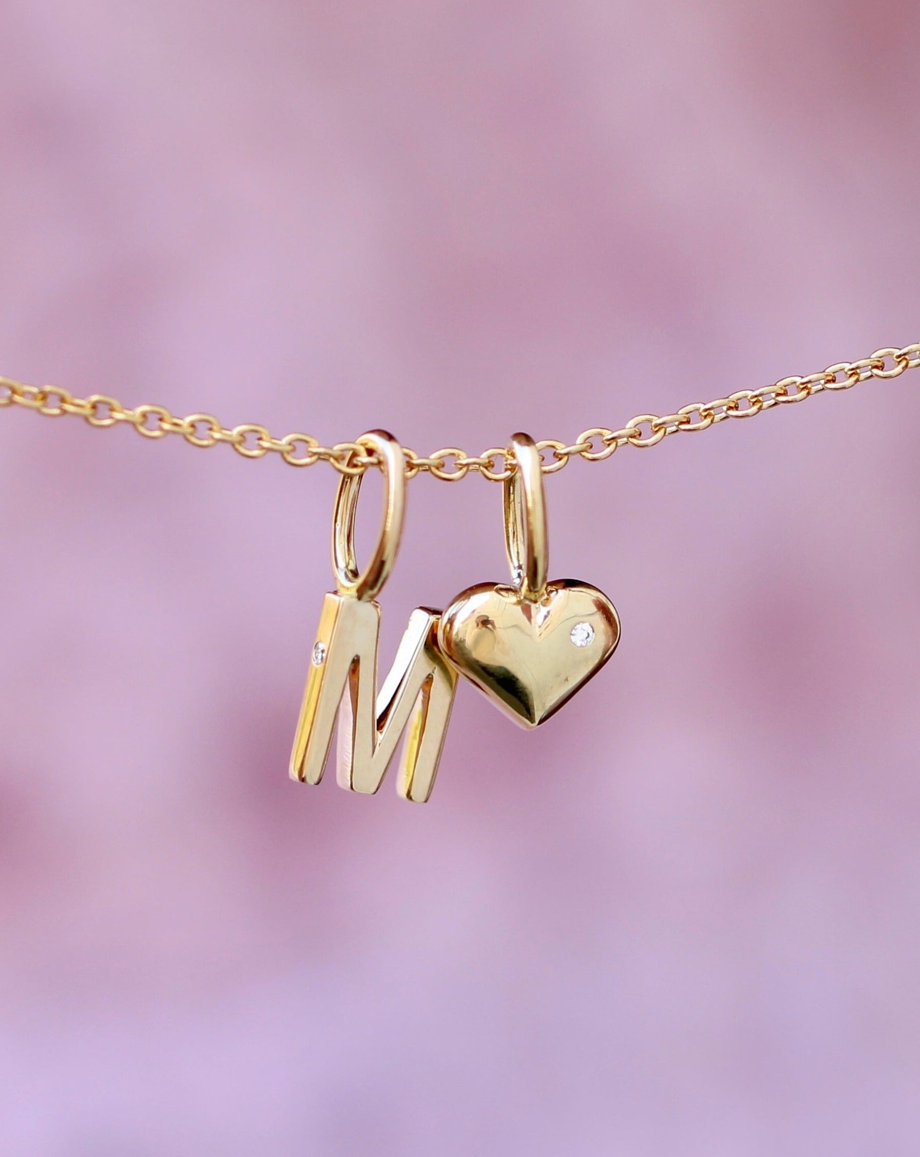 My M Pendant - 18kt Yellow Gold