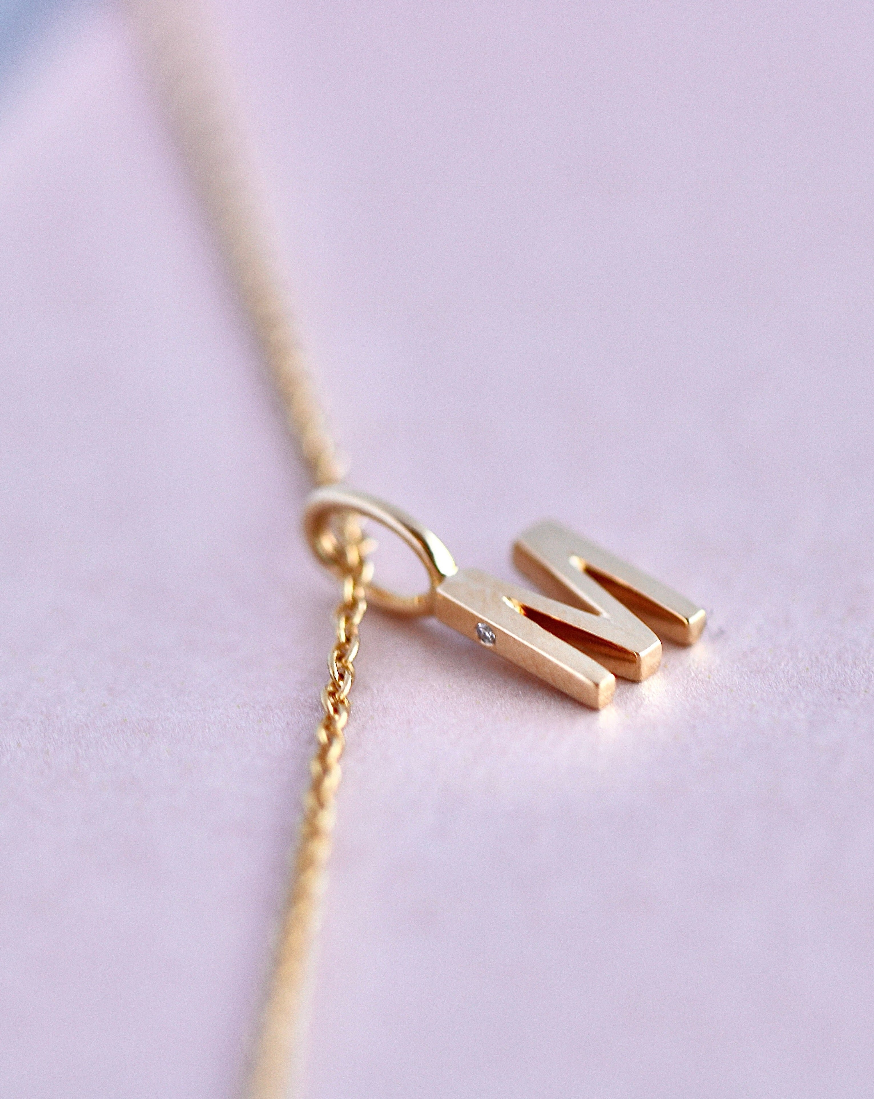 My M Pendant - 18kt Yellow Gold