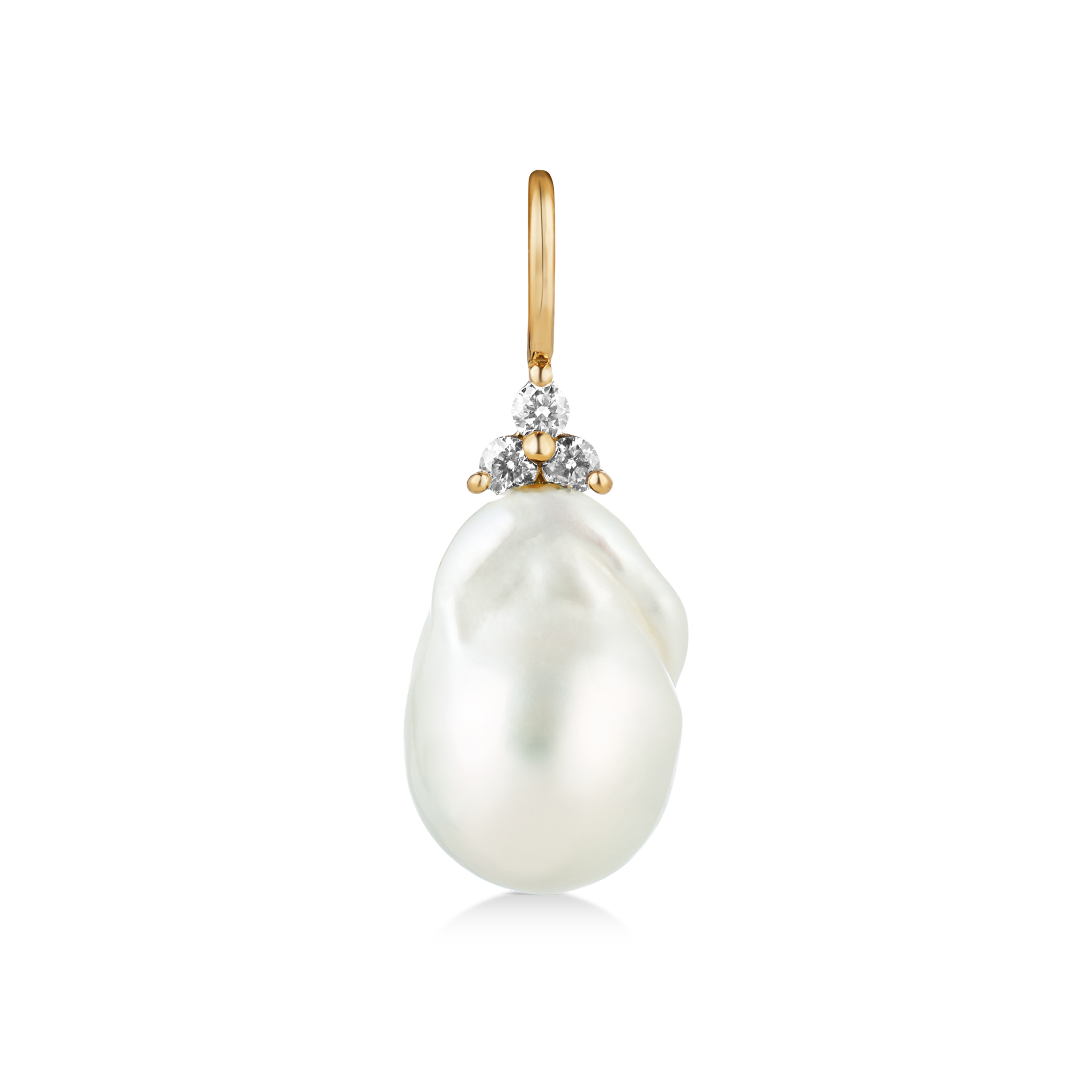 Fryd Baroque Pearl Pendant - 18kt Yellow Gold
