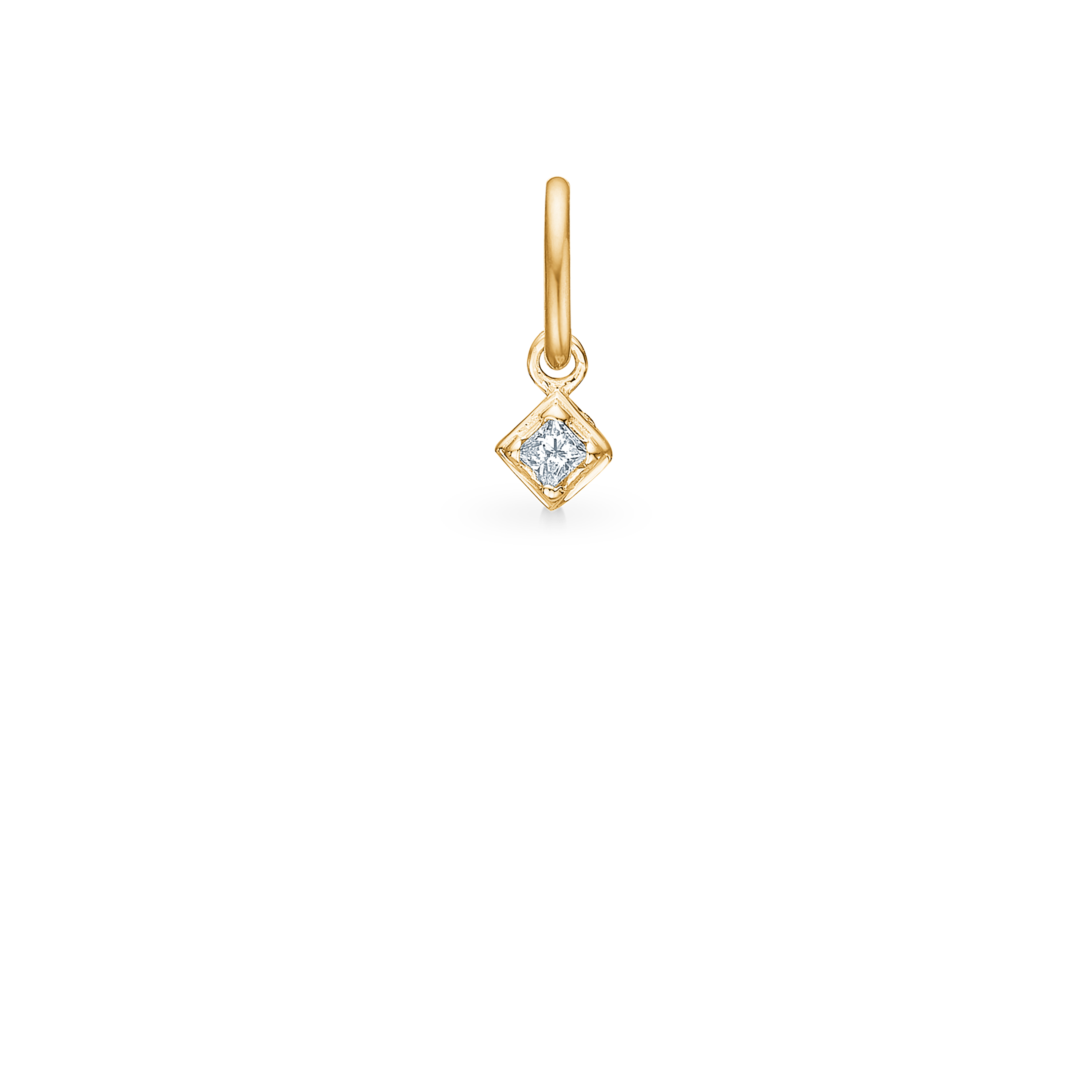 Rock Classic Diamond Pendant S - 18kt Yellow Gold