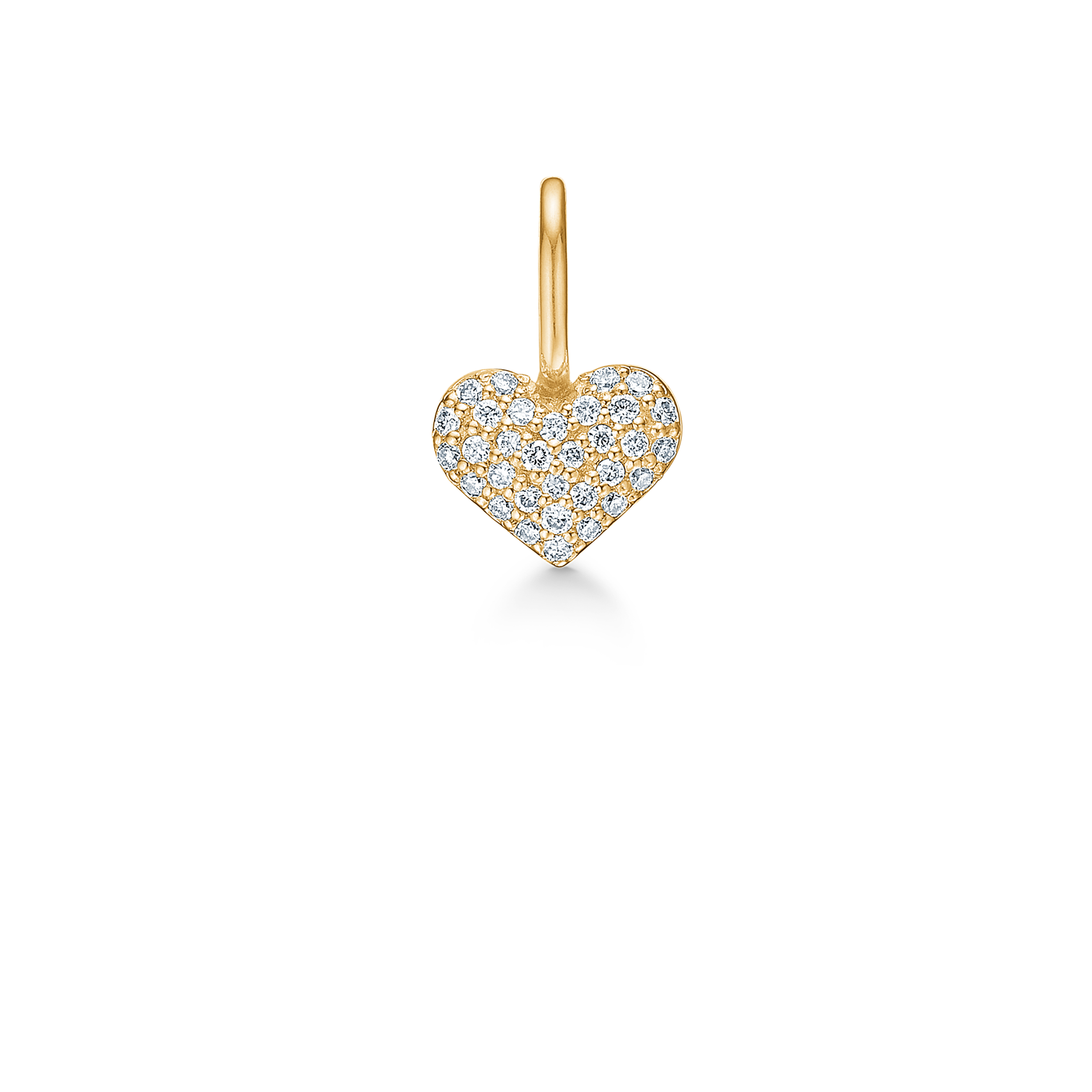 Symbols My Heart Diamond Pendant - 18kt Yellow Gold