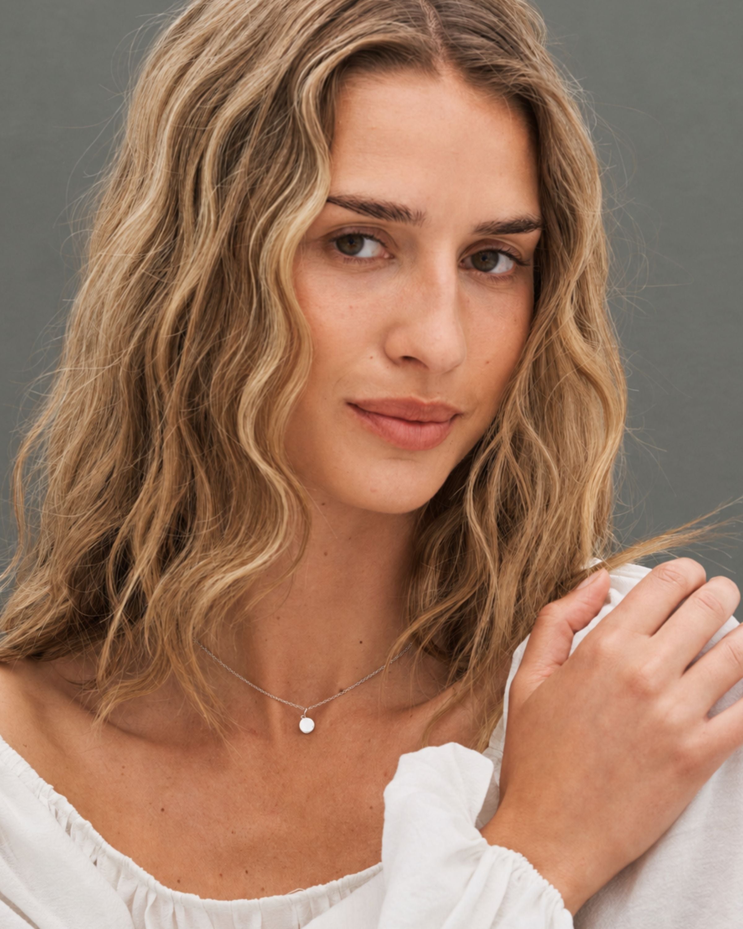 Signet Pendant - 18kt White Gold