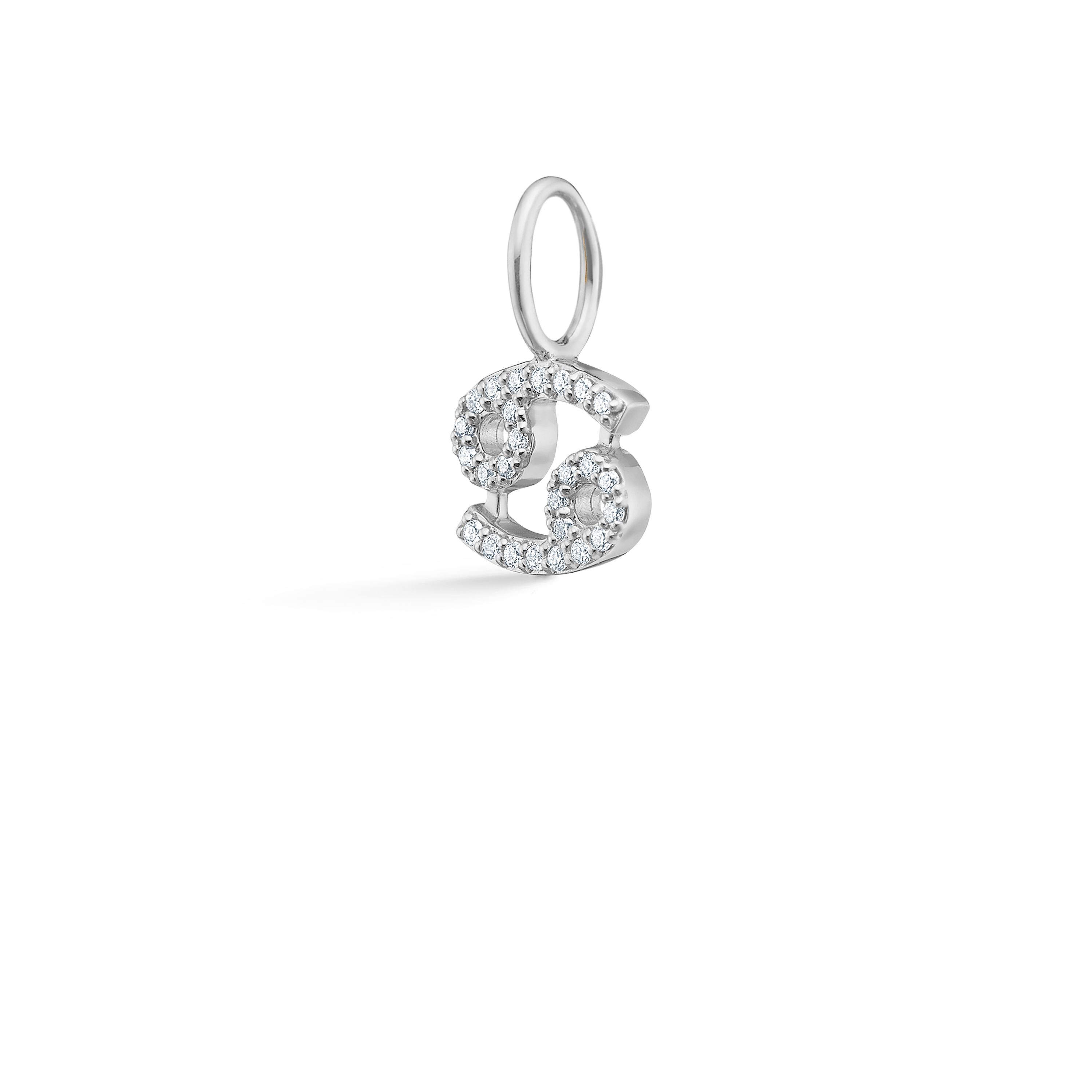 My Cancer Diamond Pendant - 18kt White Gold