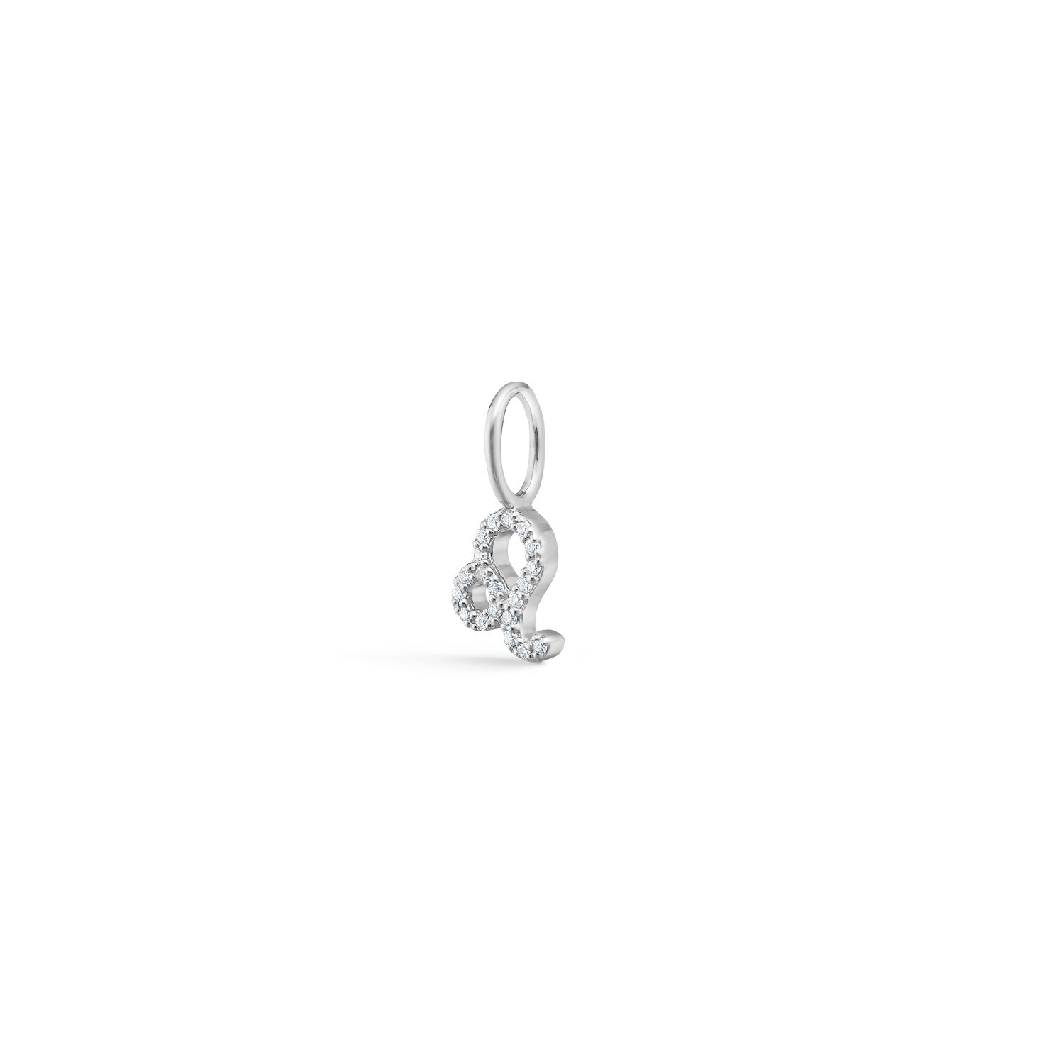 My Leo Diamond Pendant - 18kt White Gold