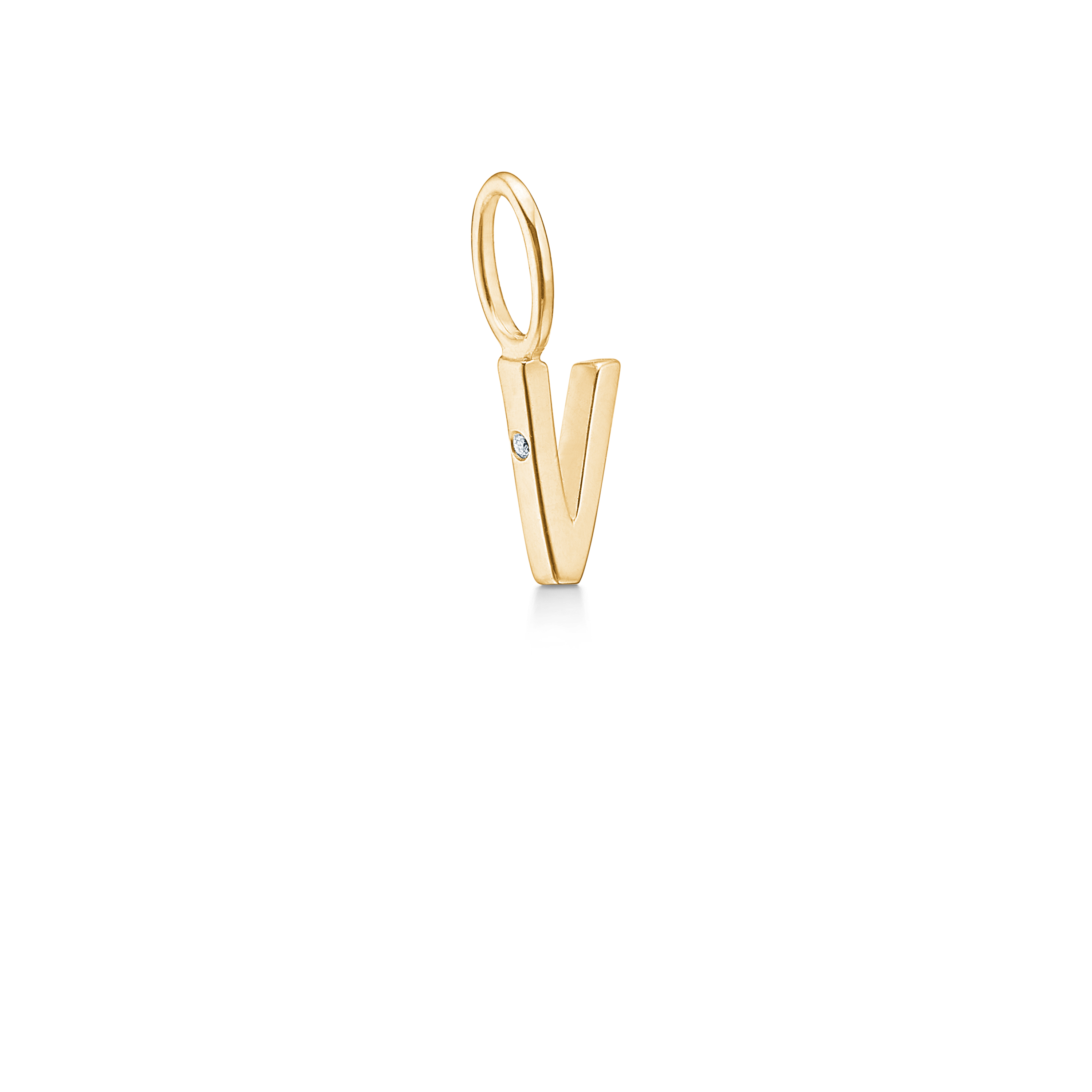 My V Pendant - 18kt Yellow Gold
