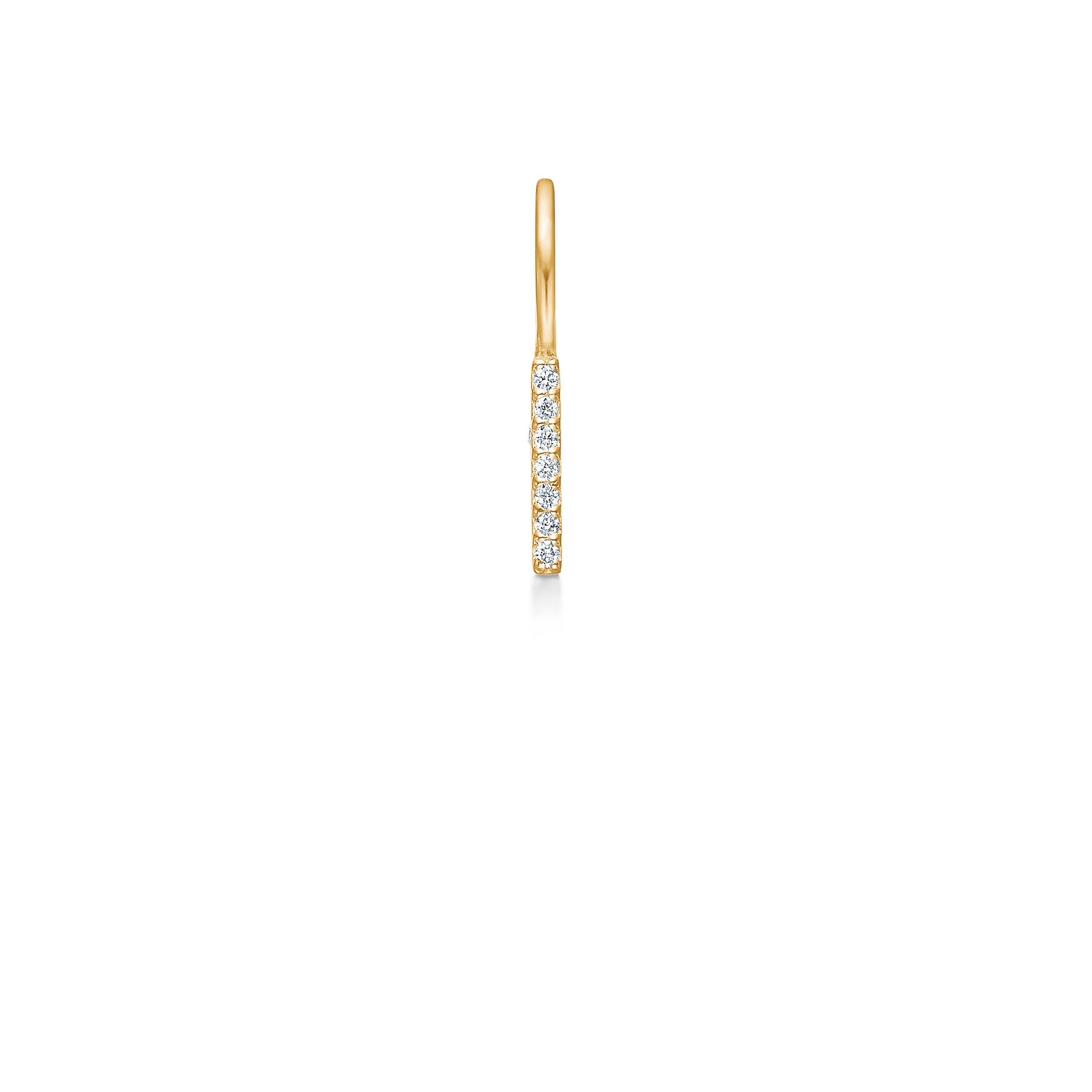My I Diamond Pendant - 18kt Yellow Gold