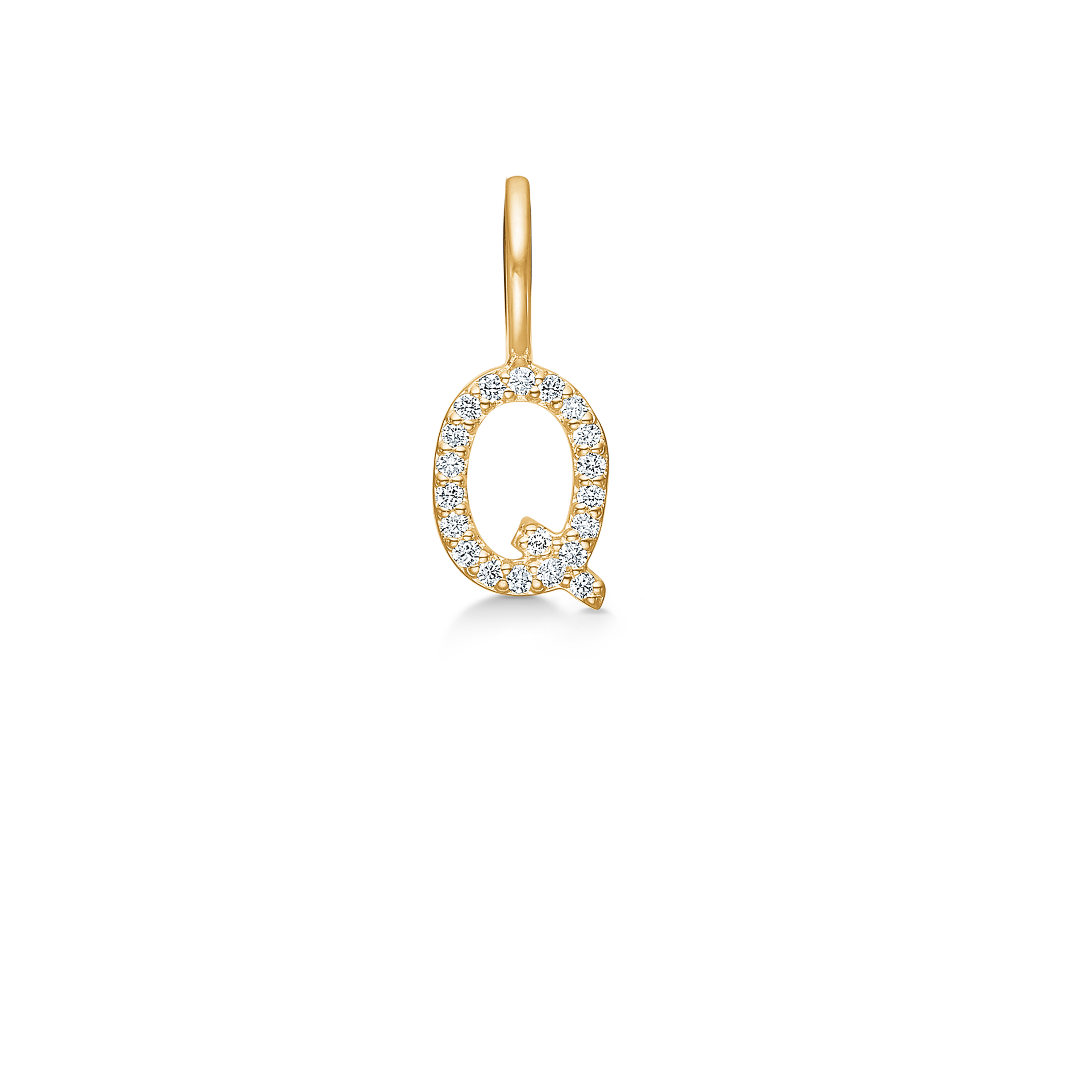 My Q Diamond Pendant - 18kt Yellow Gold