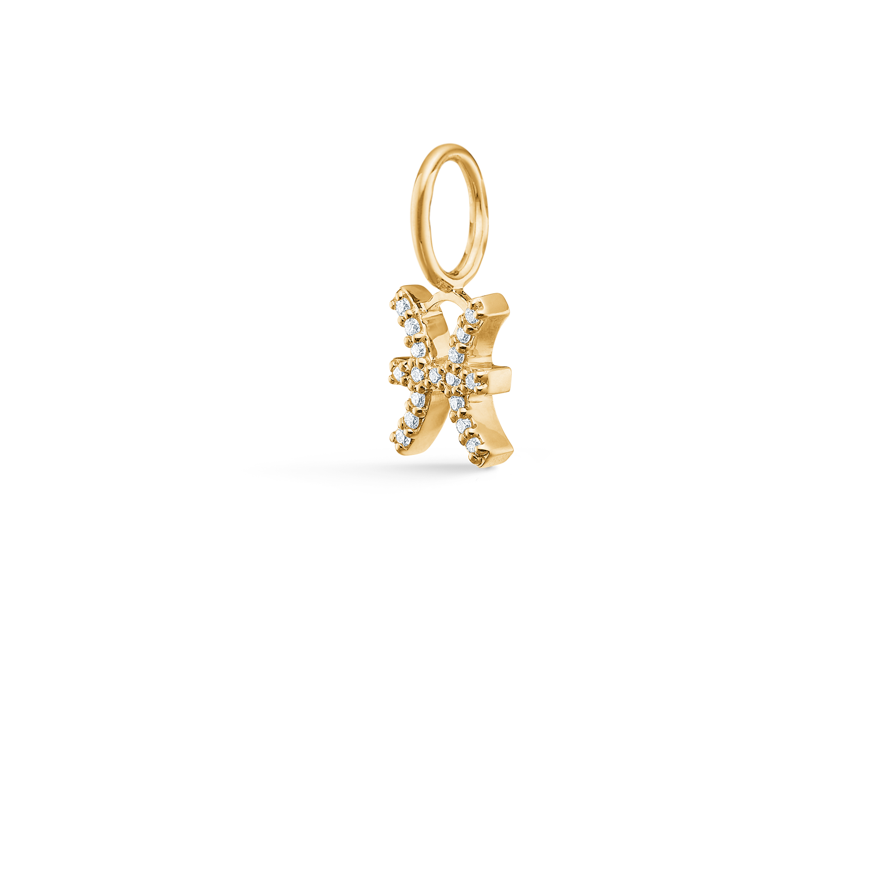 My Pisces Diamond Pendant - 18kt Yellow Gold
