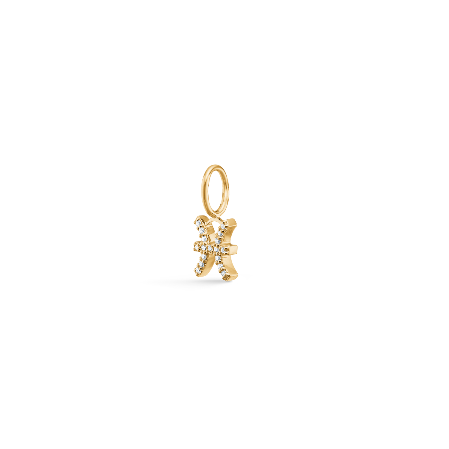 My Pisces Diamond Pendant - 18kt Yellow Gold