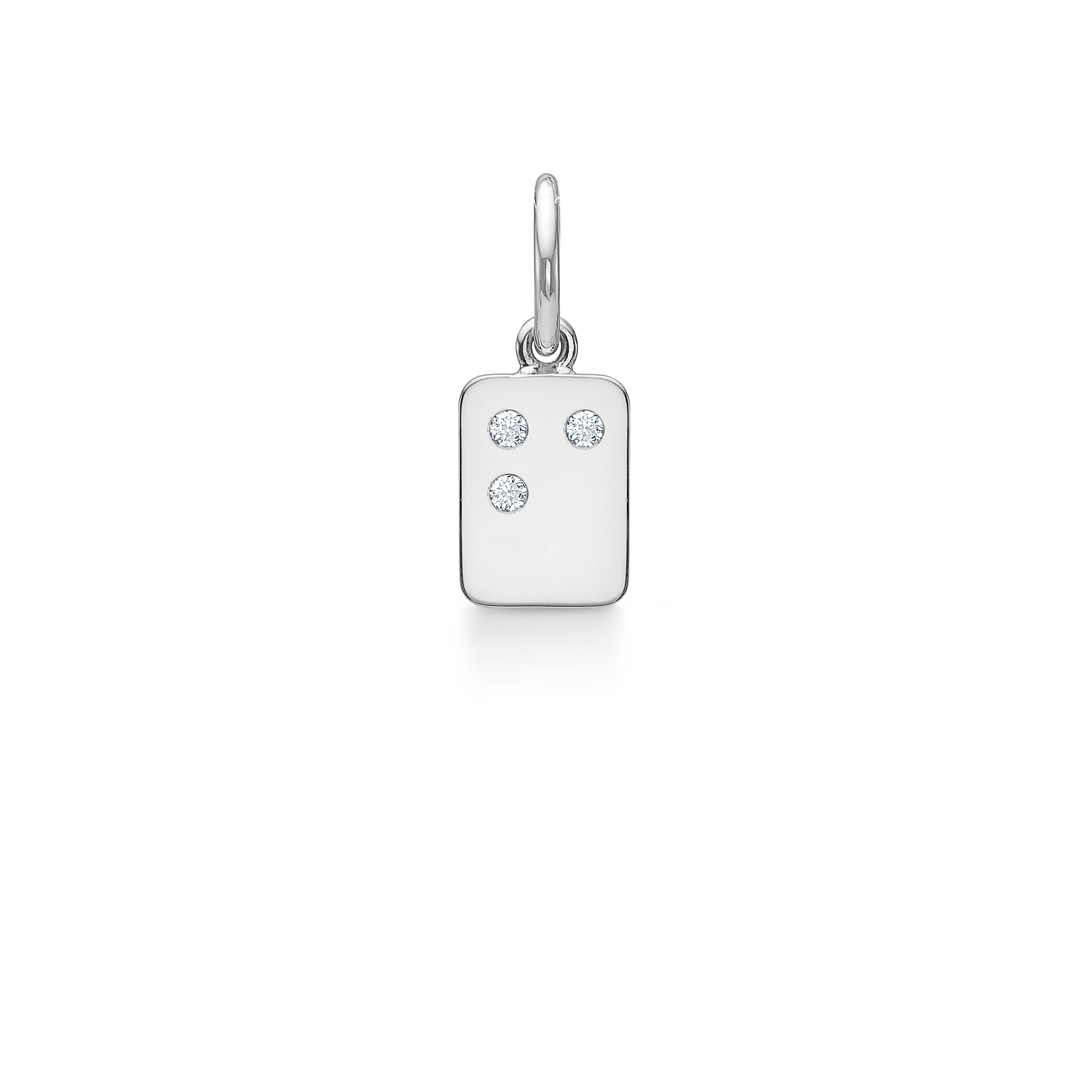My Secret F Pendant - 18kt White Gold