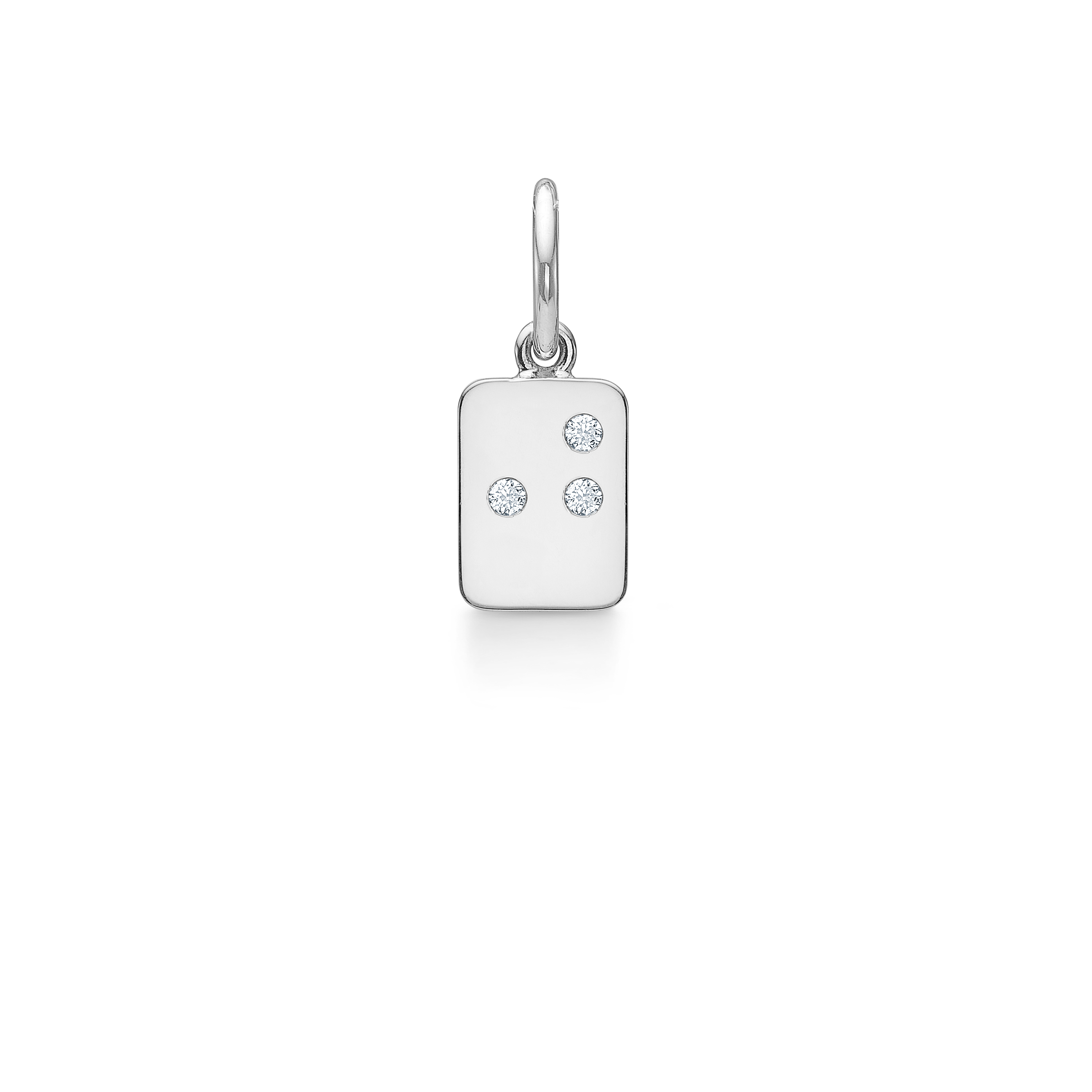 My Secret J Pendant - 18kt White Gold
