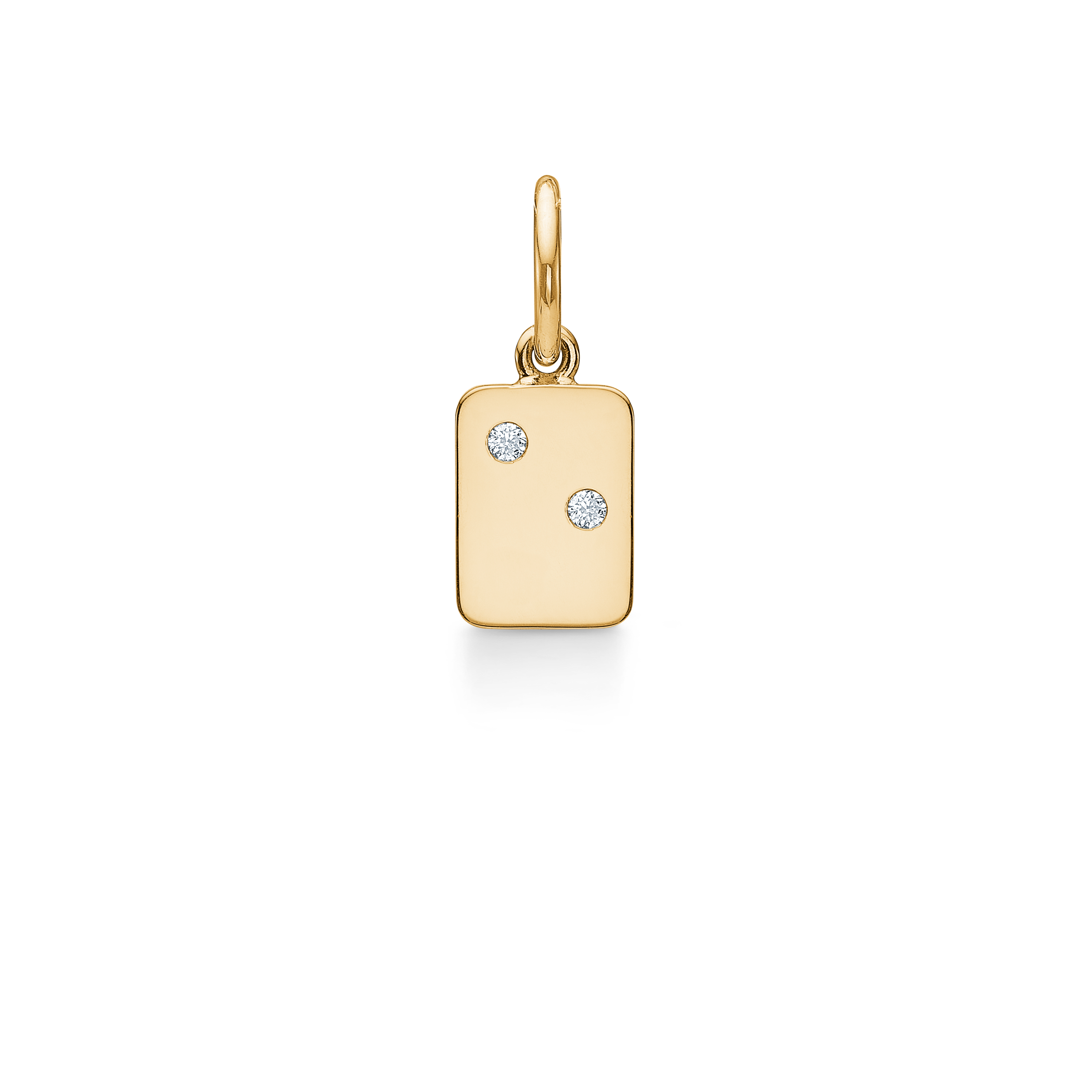 My Secret E Pendant - 18kt Yellow Gold