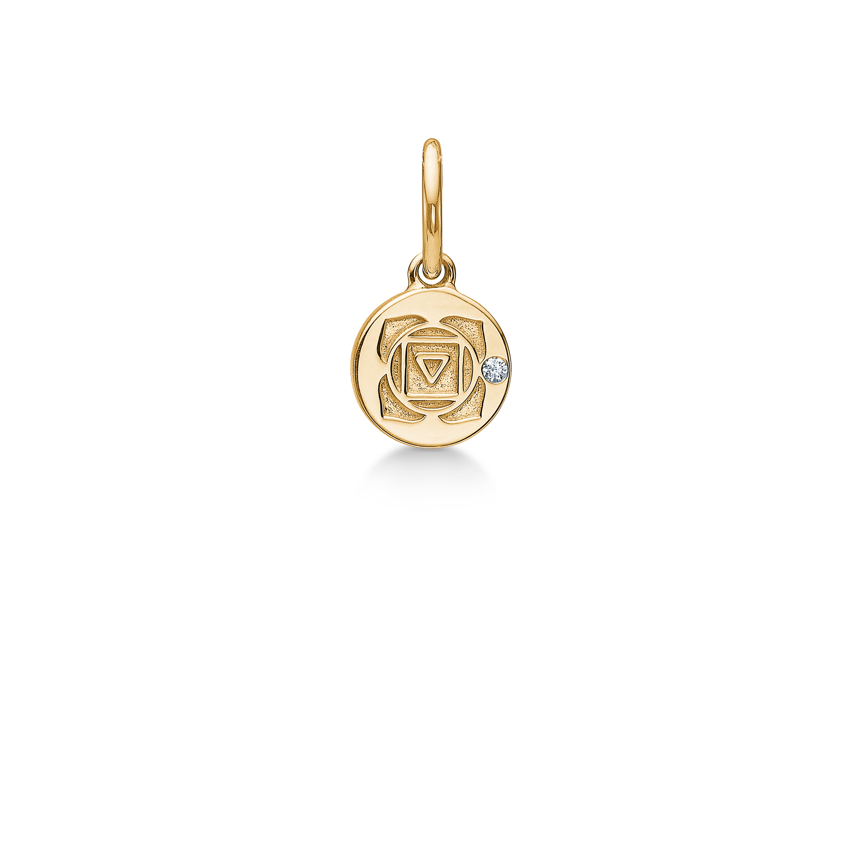 Inner Peace Root Chakra Pendant - 18kt Yellow Gold