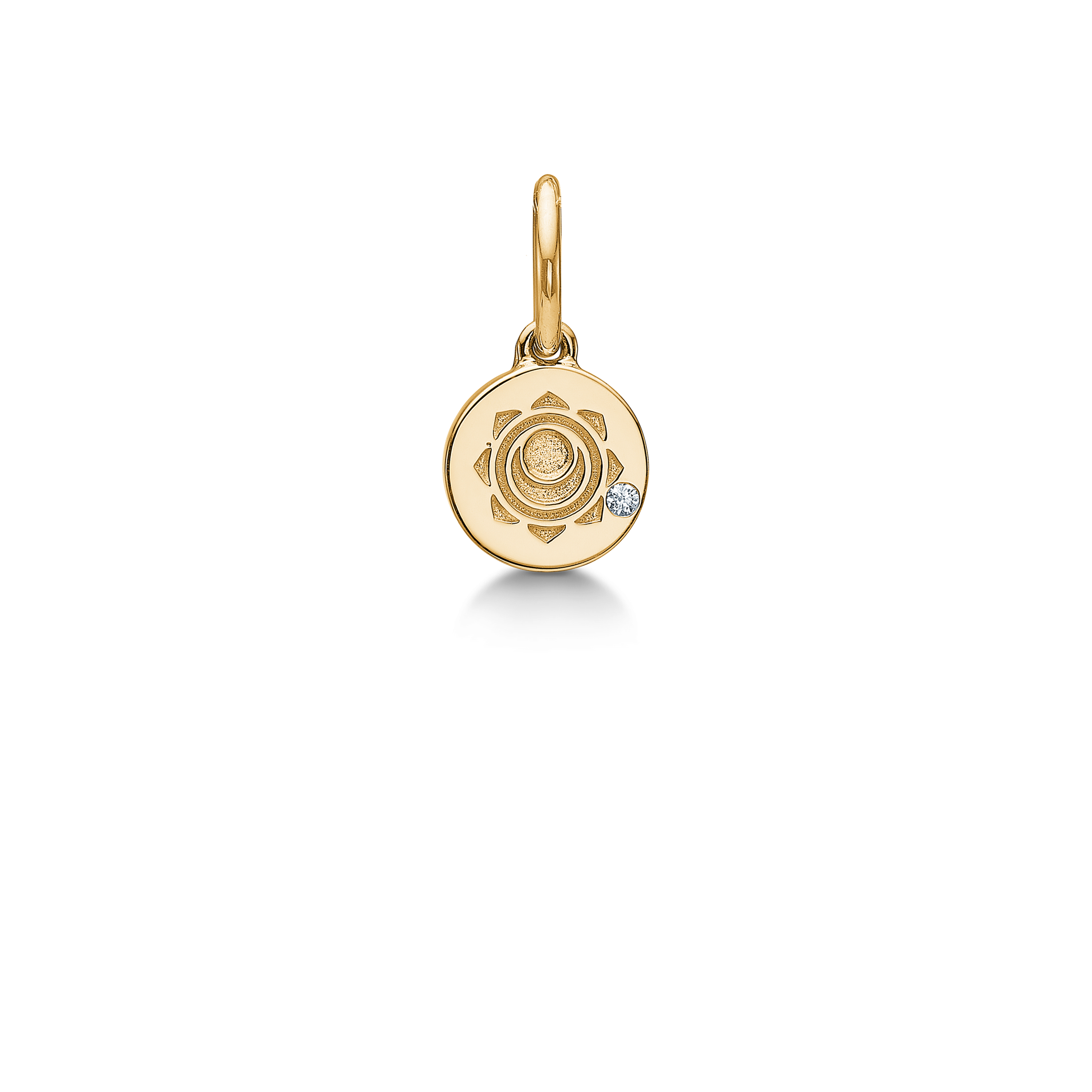 Inner Peace Sacral Chakra Pendant - 18kt Yellow Gold