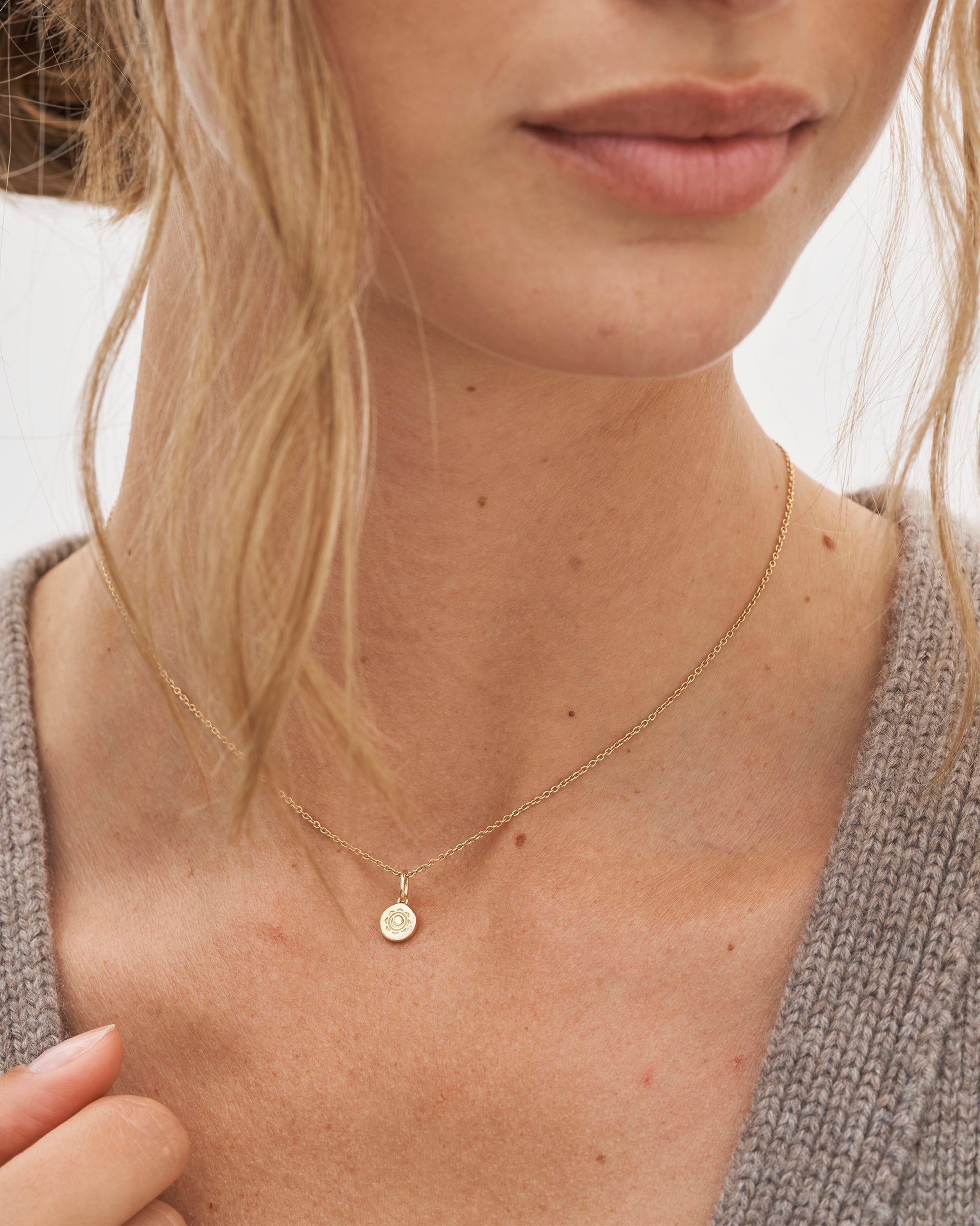 Inner Peace Sacral Chakra Pendant - 18kt Yellow Gold