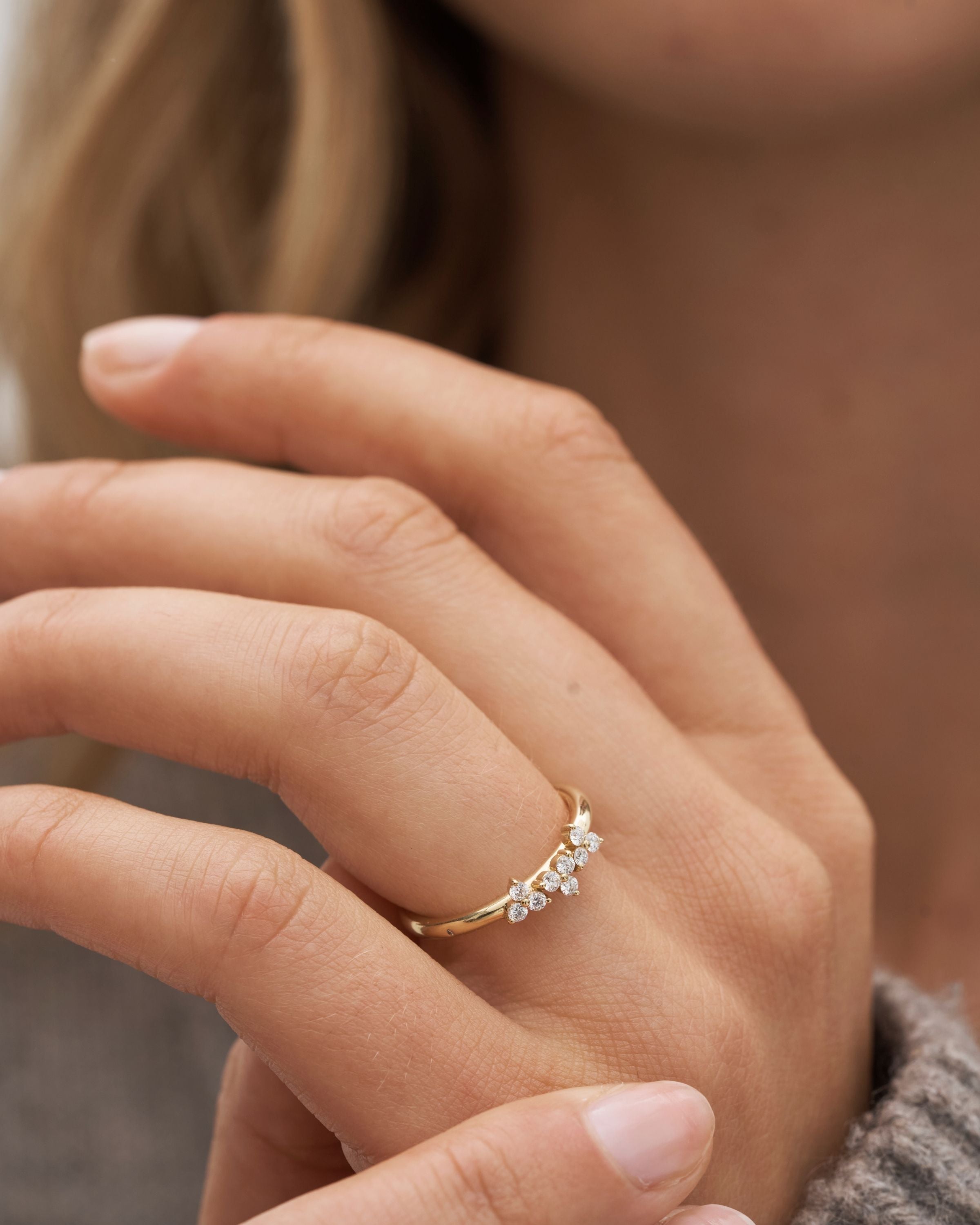 Fryd Diamond Ring M - 18kt Yellow Gold