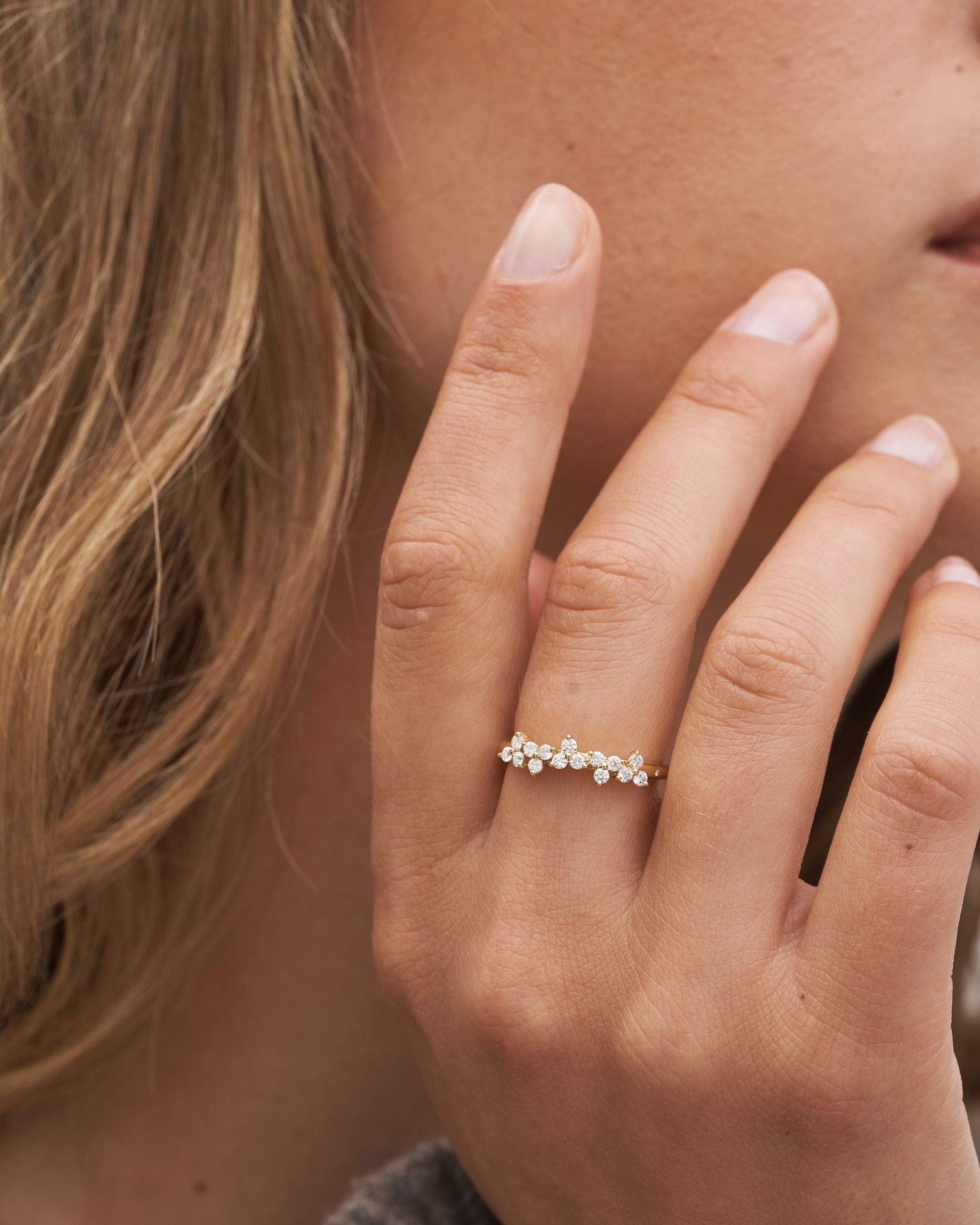 Fryd Diamond Ring L - 18kt Yellow Gold