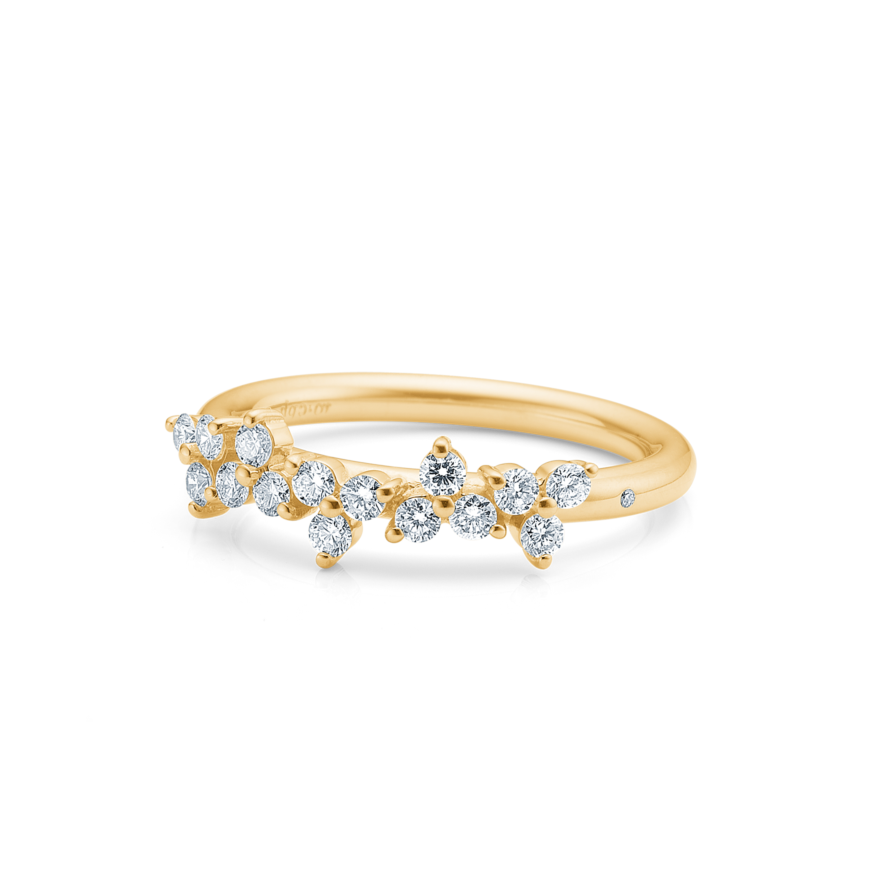 Fryd Diamond Ring L - 18kt Yellow Gold