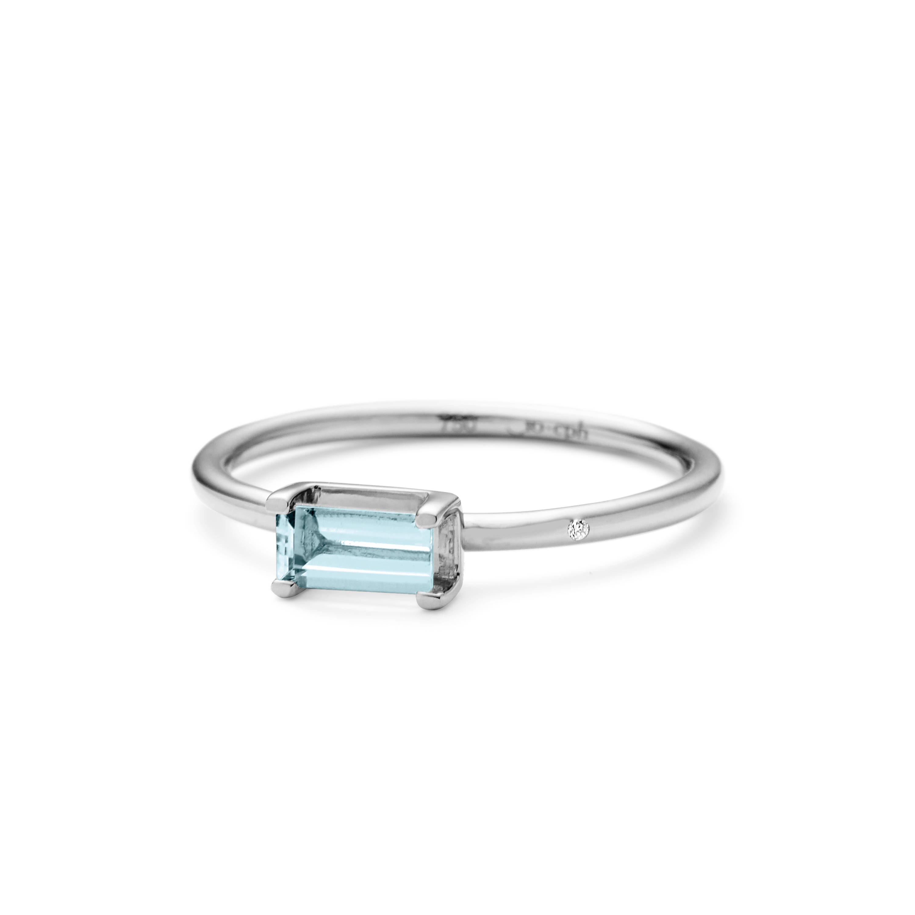 Nord Blue Ring S - 18kt White Gold