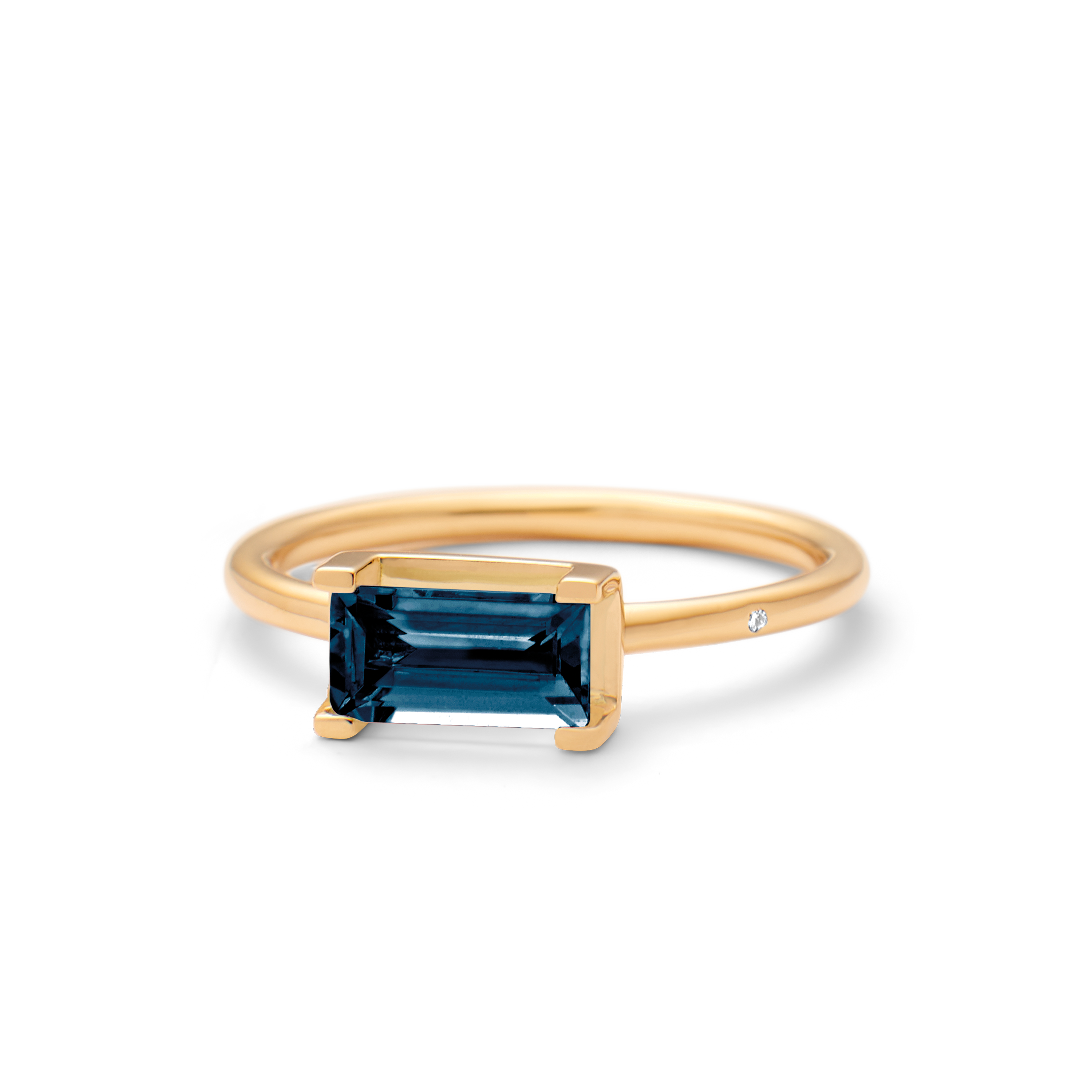 Nord London Blue Ring - 18kt Yellow Gold